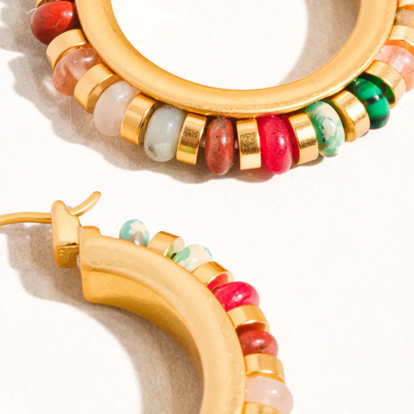 Flanerie: Capri Beaded Resort Hoop Earring