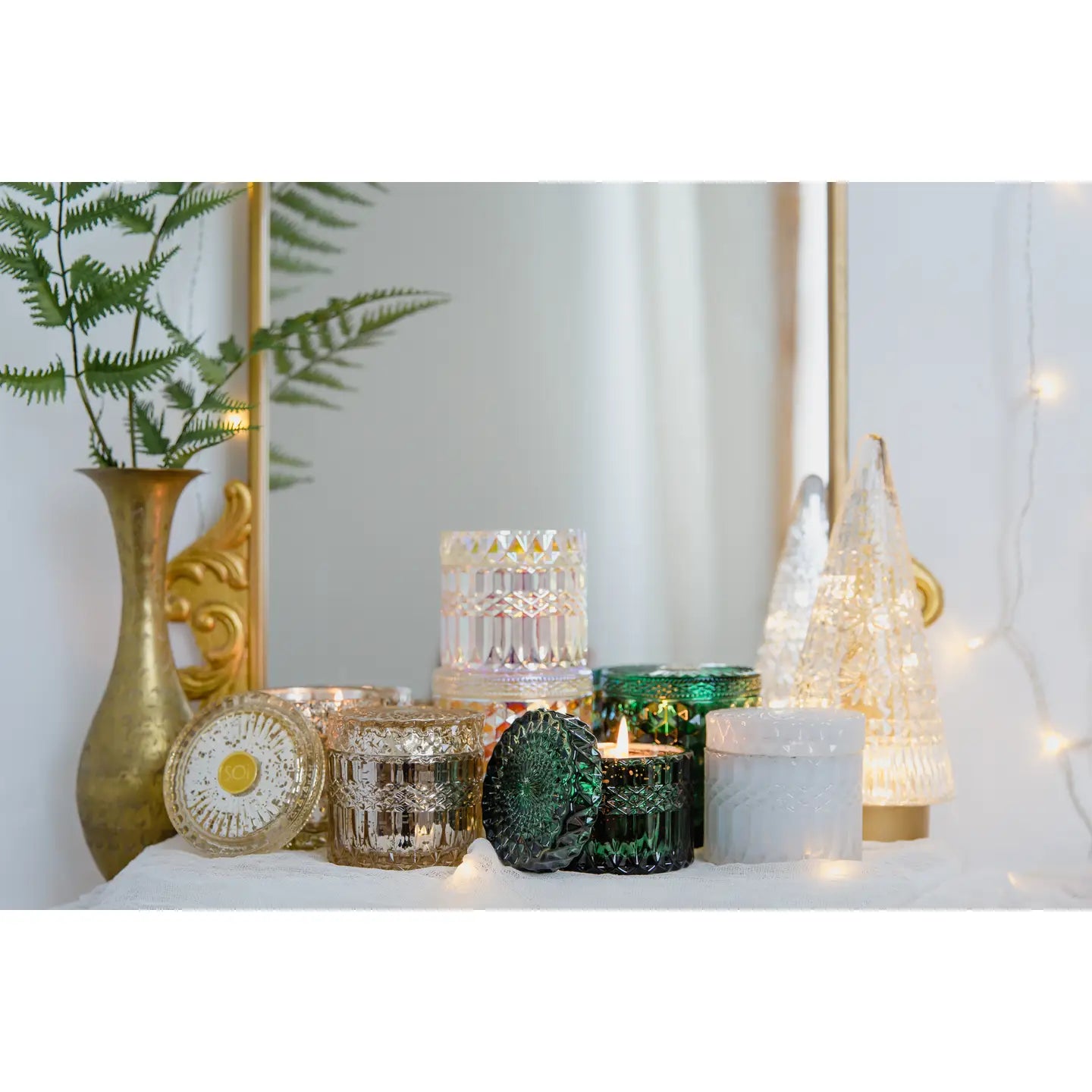 Mistletoe & Holly 8oz Petite Shimmer Candle