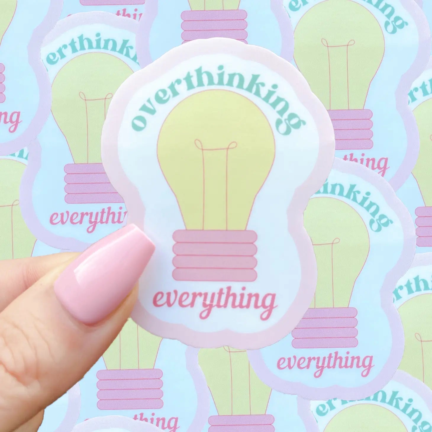 Overthinking Everything Sticker