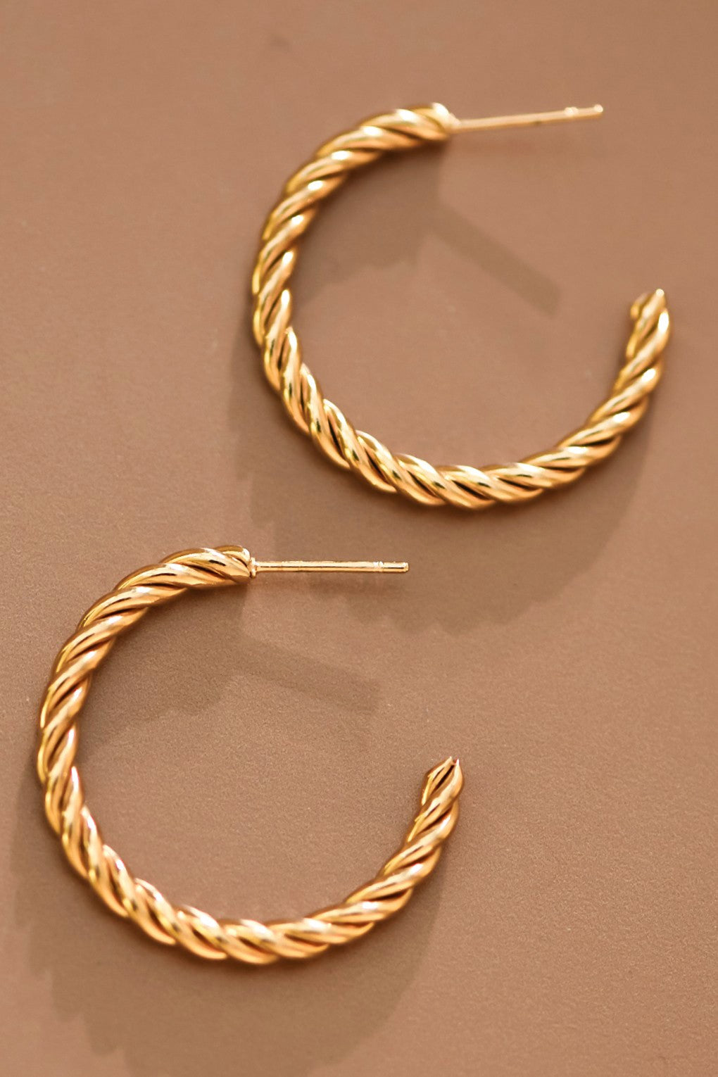 18k Waterproof Non-tarnish Stainless Steel Hoops
