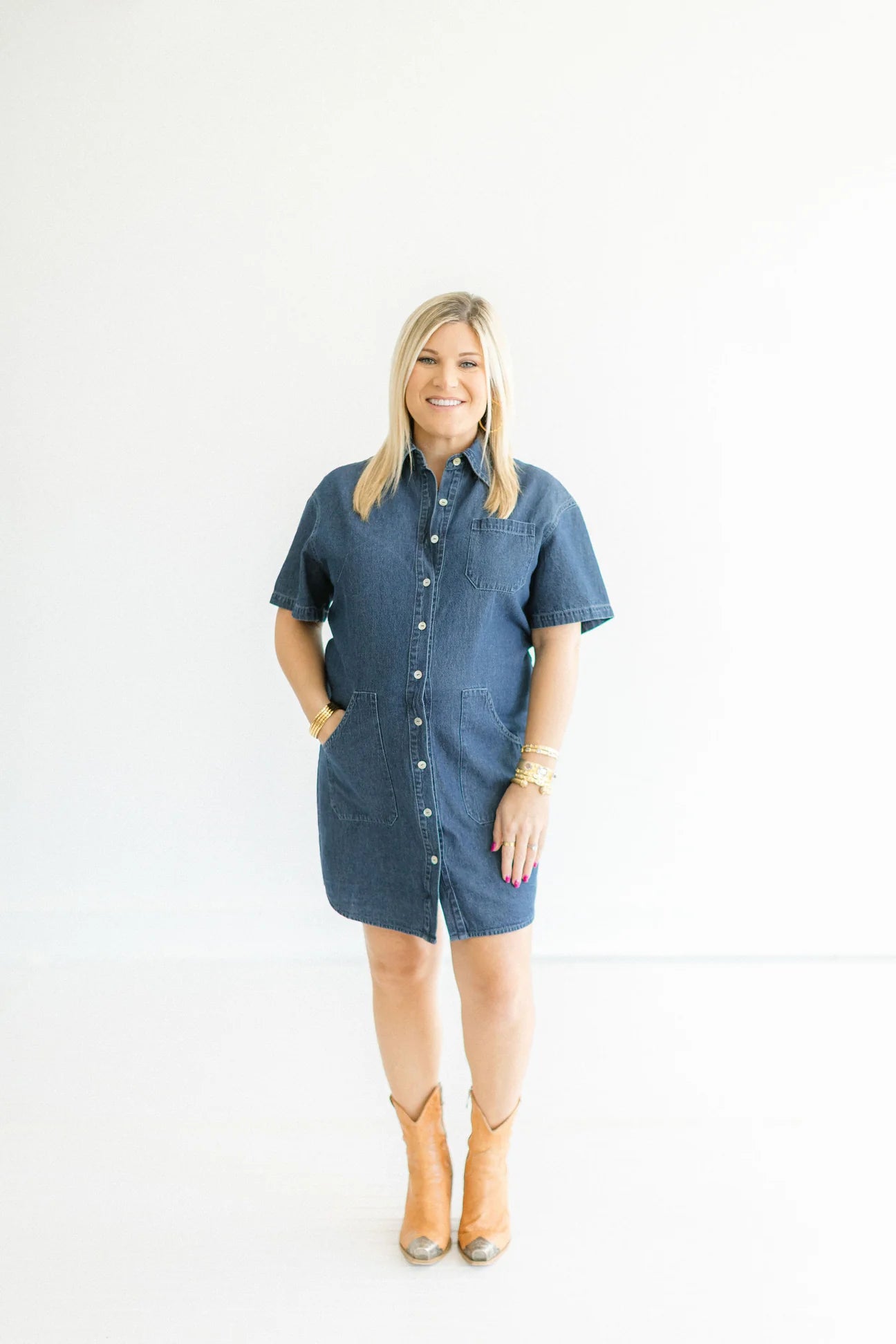 Tatum James: Dakota Dress - Denim