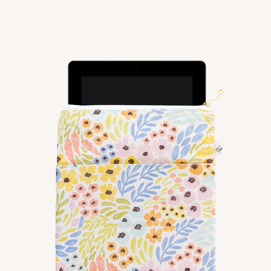 Tablet Sleeve, Pastel Wildflower