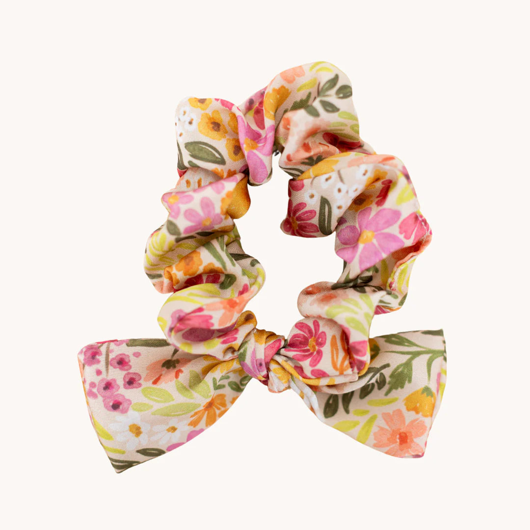 Satin Scrunchie, Primrose Petals