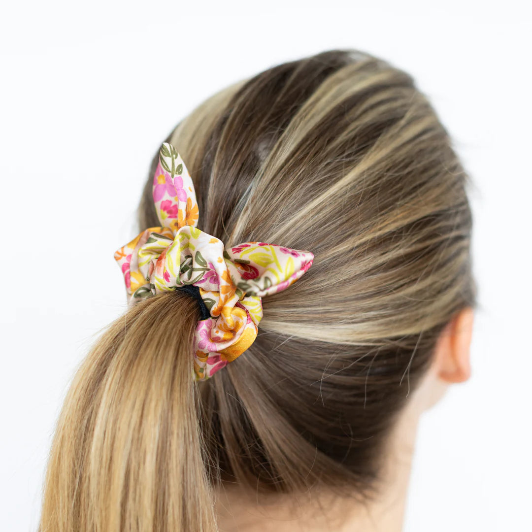 Satin Scrunchie, Primrose Petals