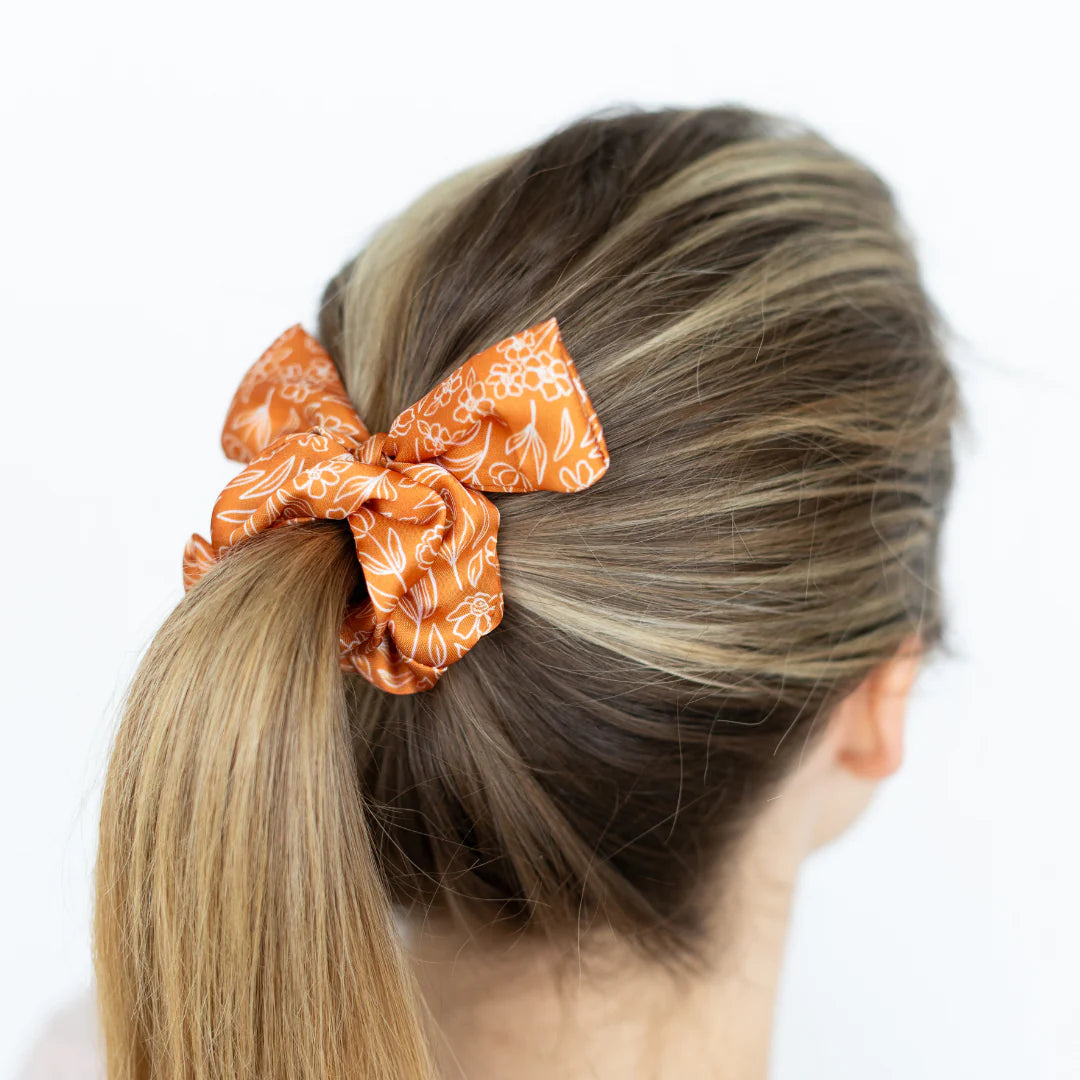 Satin Scrunchie, Terracotta