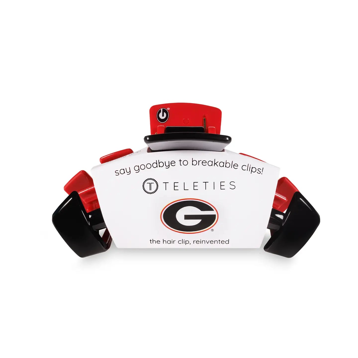 Teleties: Classic Medium Hair Clip, University of Georgia