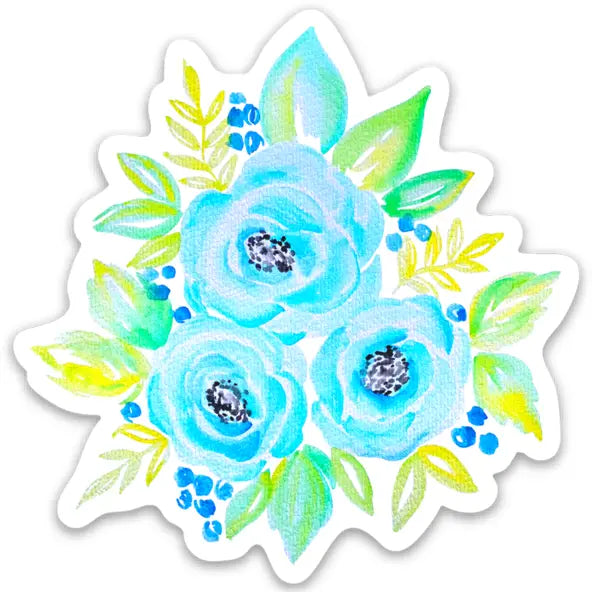 Watercolor Flower Bouquet Sticker