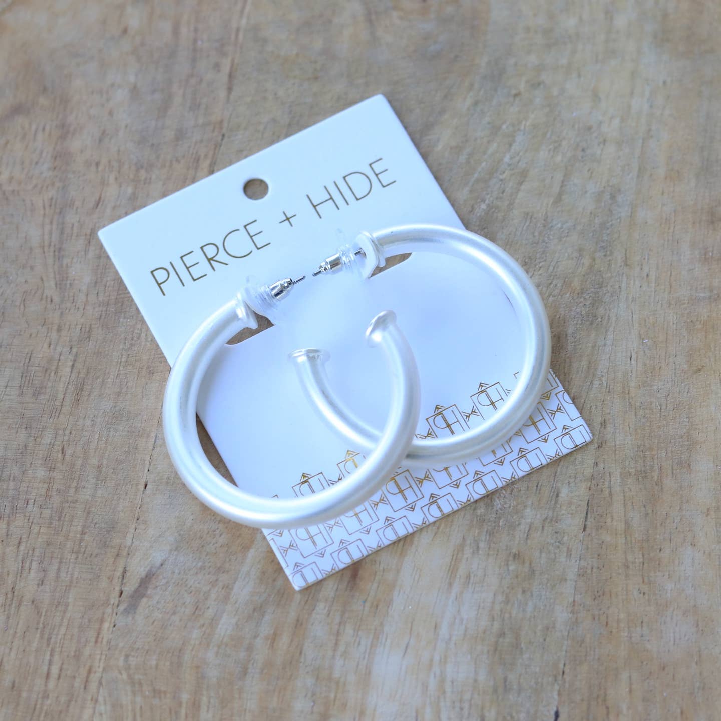 Pierce + Hide: Silver Everyday Hoop Earring