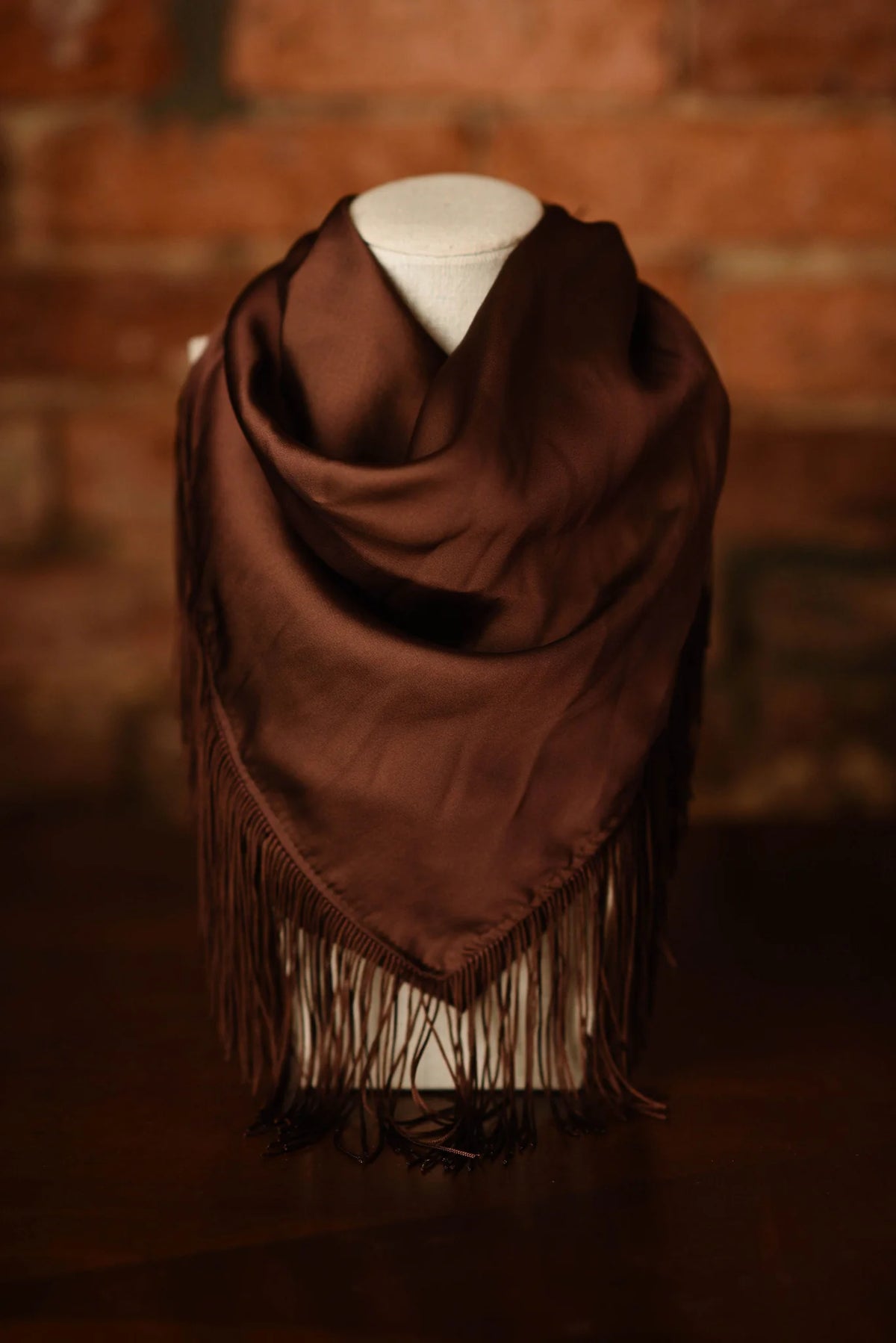 Tatum James: Solid Fringe Scarf