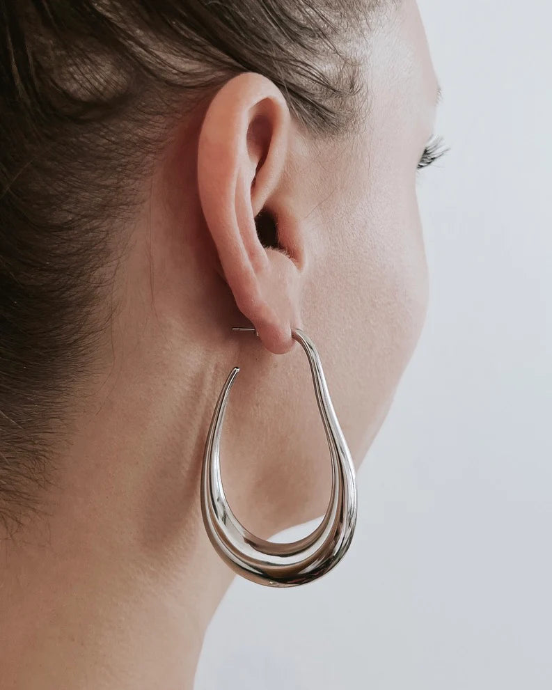 Beljoy: Edfina Large Hoops, Gold