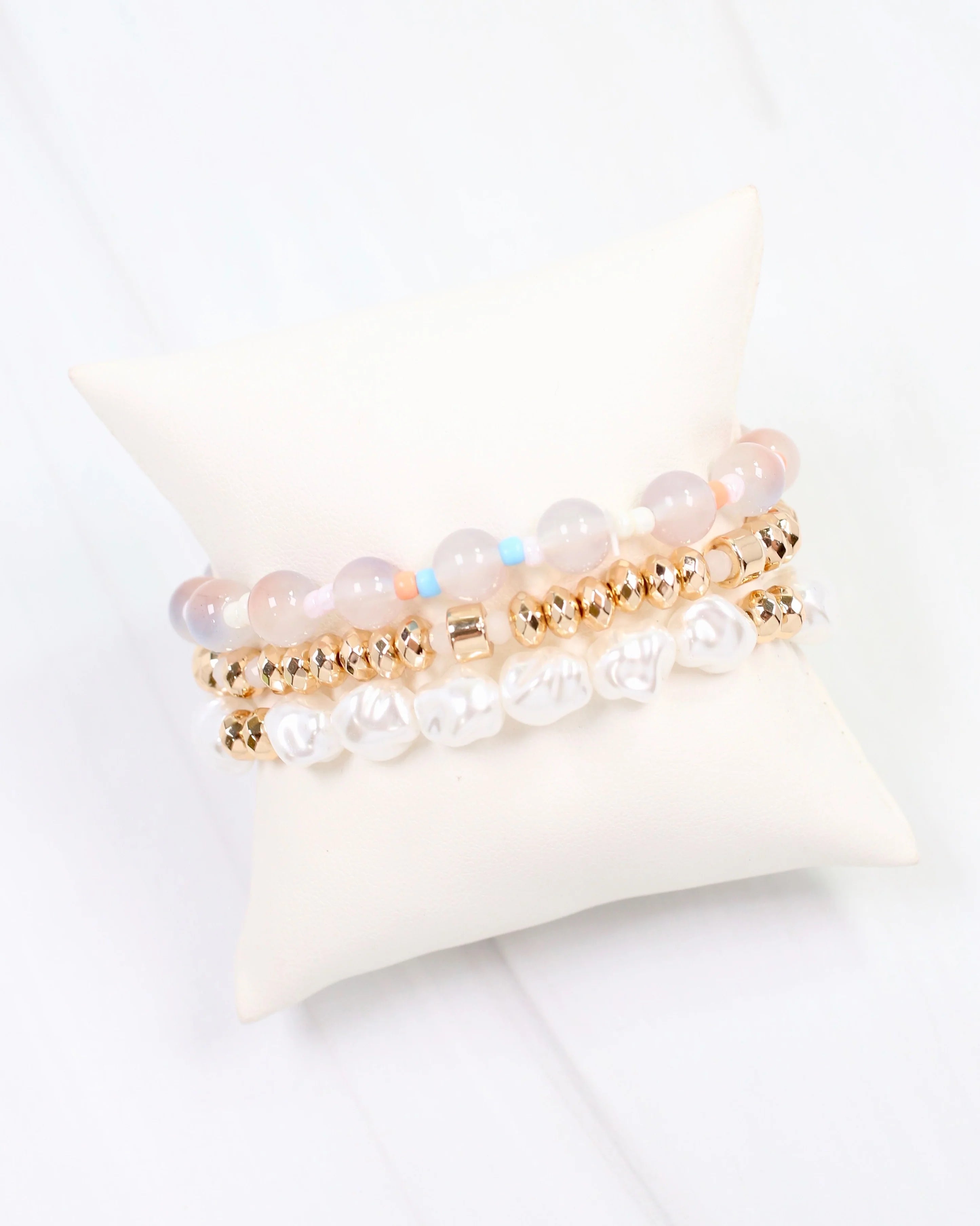 Caroline Hill: Barberton Cream Bracelet Set