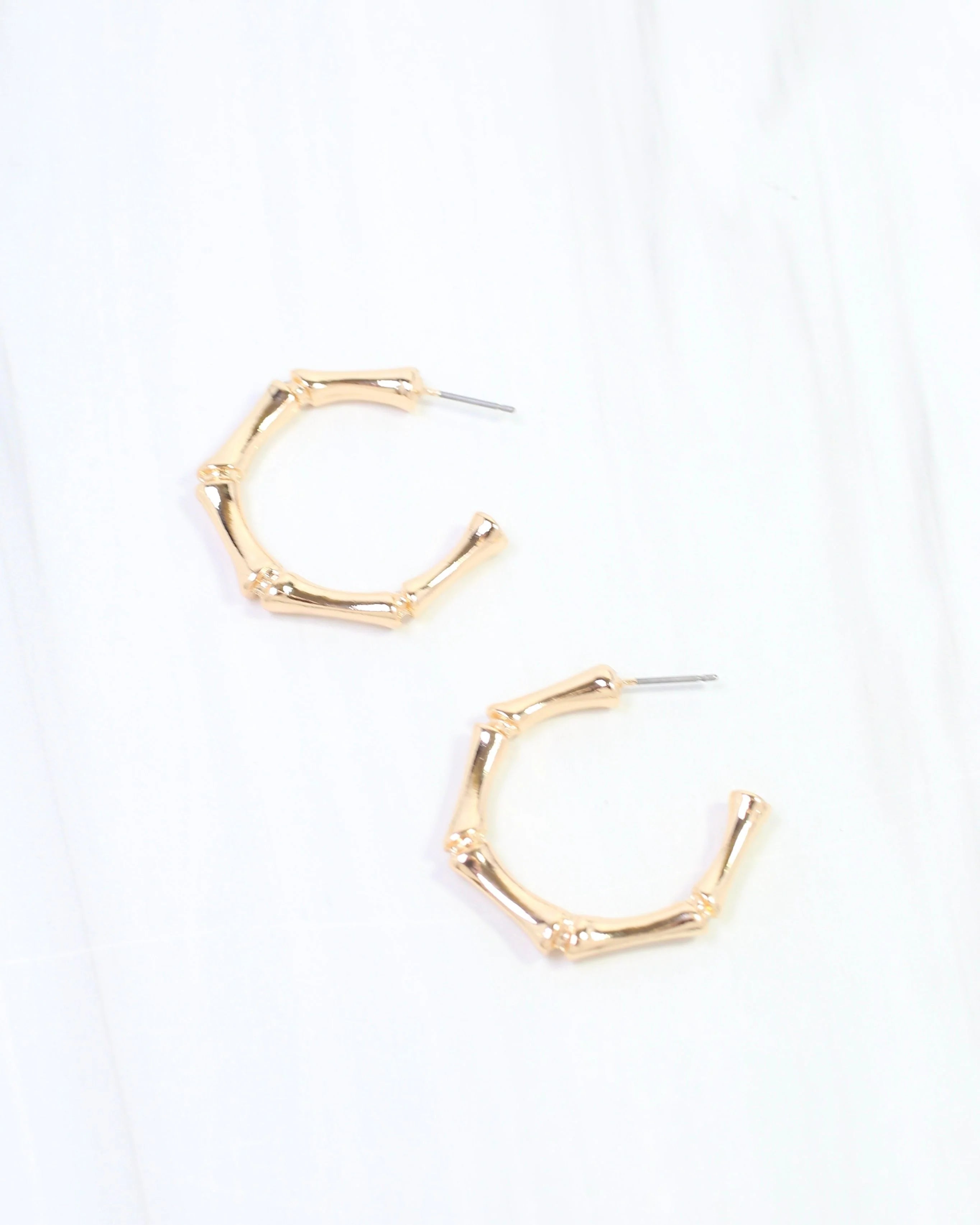 Caroline Hill: Citlali Bamboo Hoop Earrings