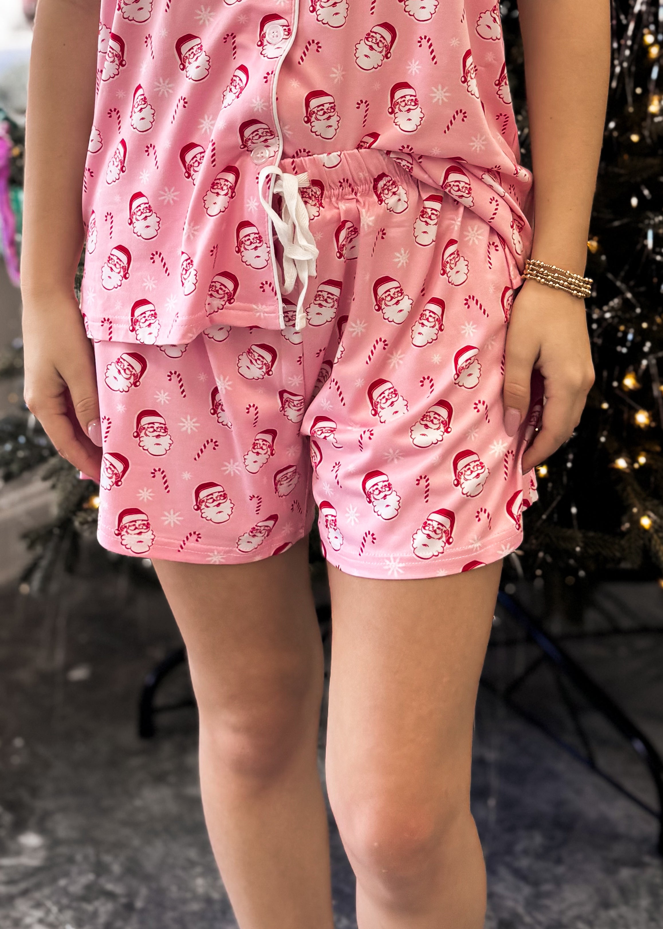 Candy Cane Sleep Shorts