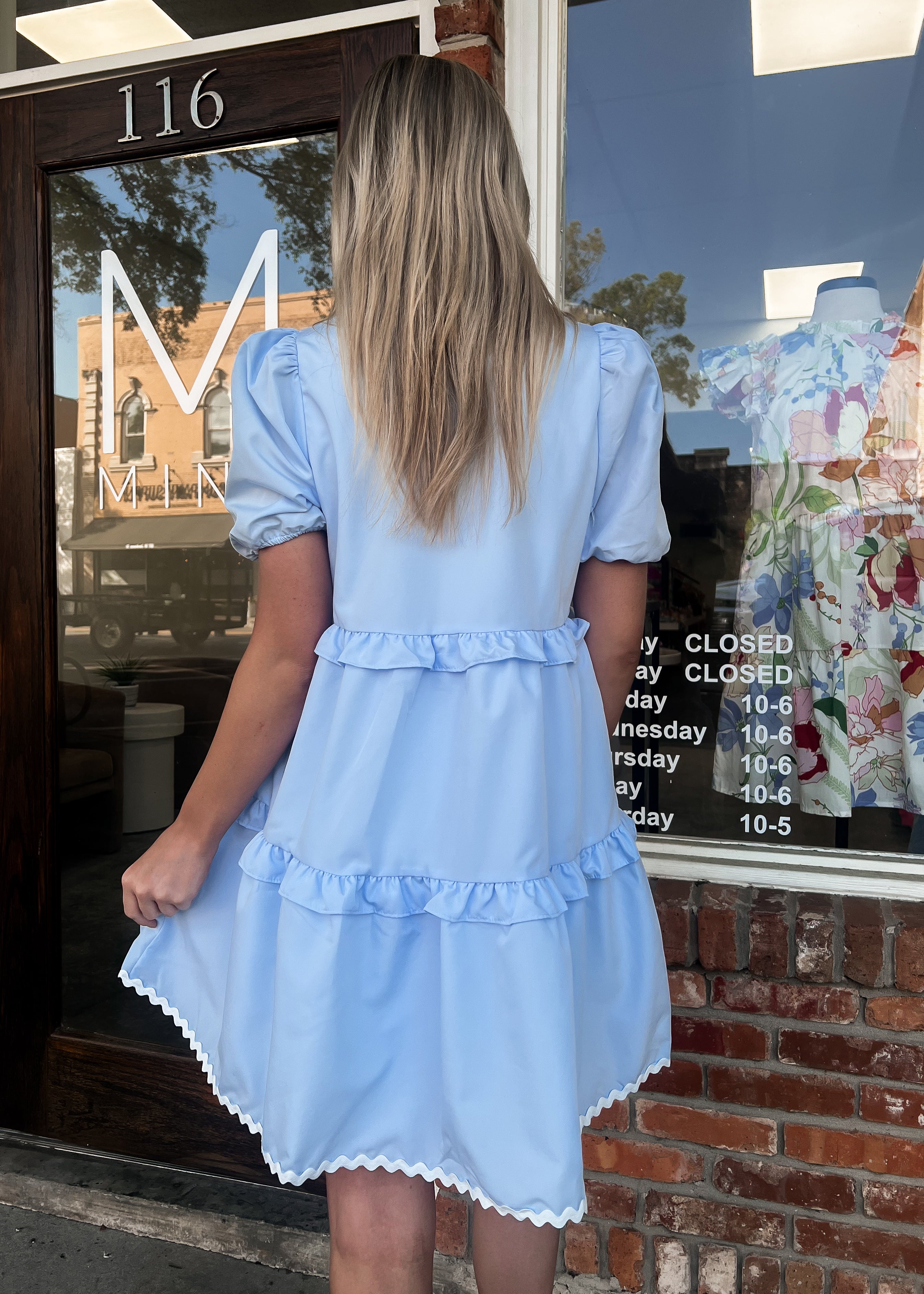 Pansy Ric Rac Shirt Dress