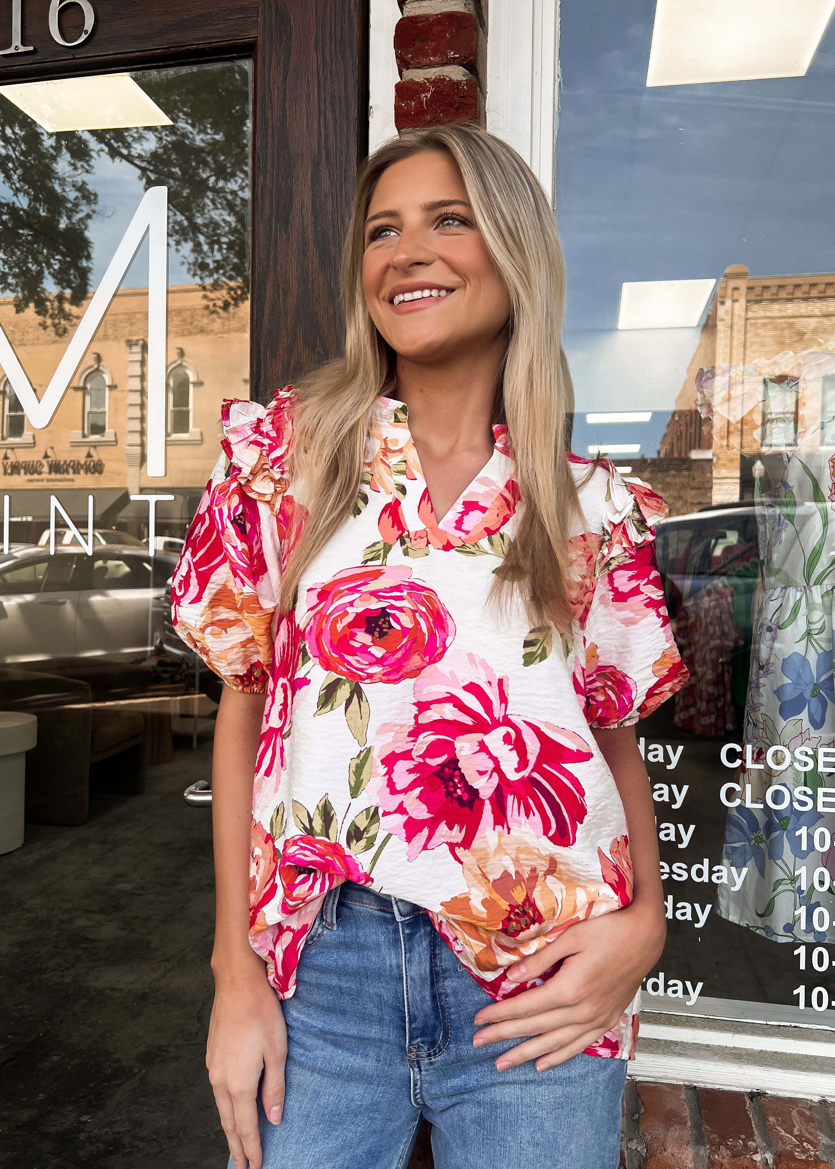 Kendall Floral Print Blouse