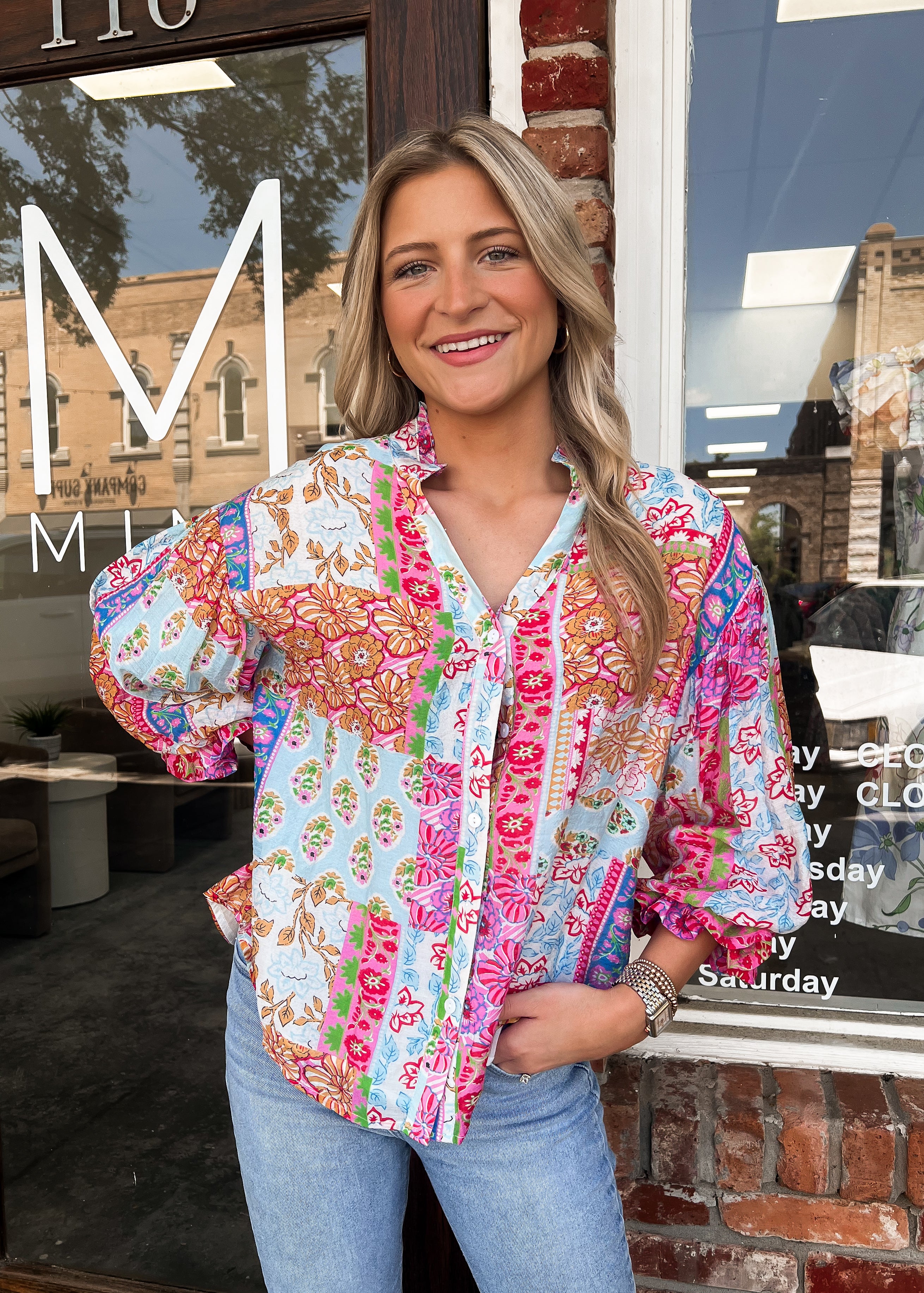 Kelly Bubble Sleeve Blouse