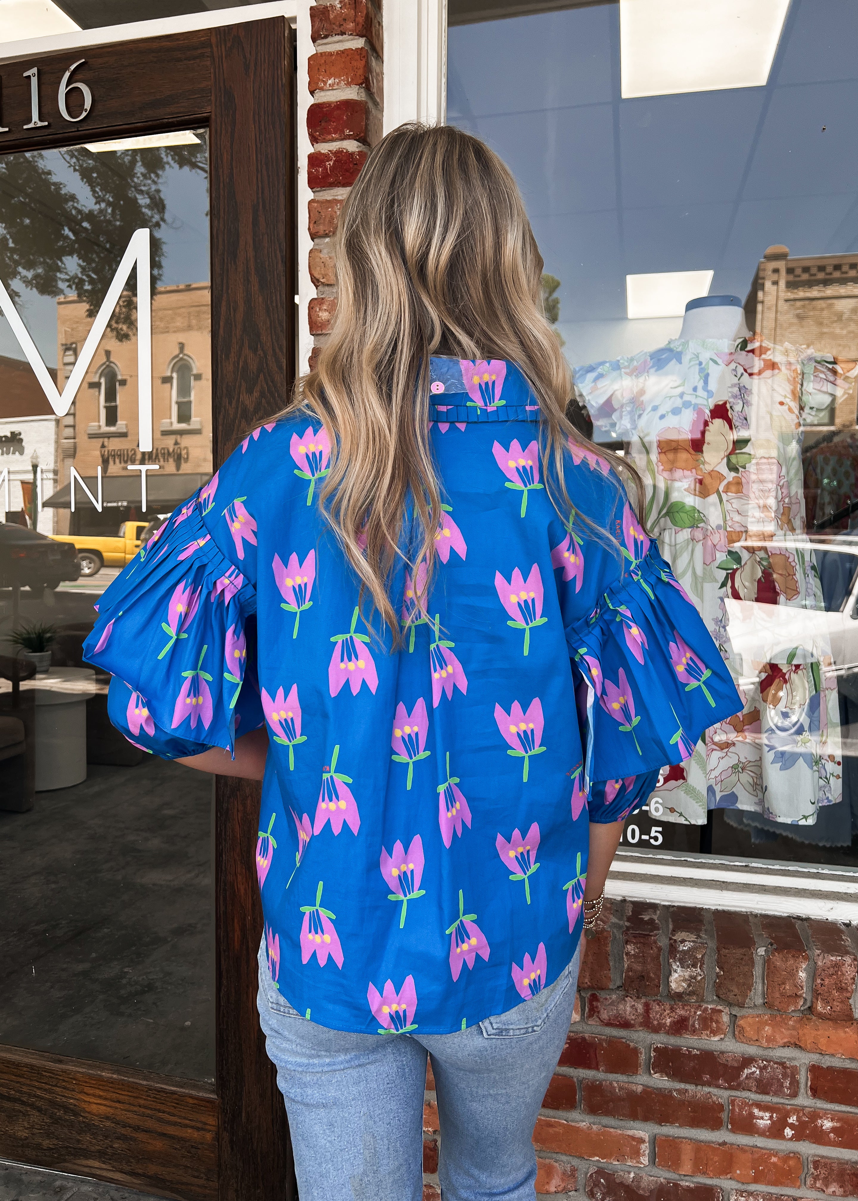 Karlie: Poppy Ruffle Sleeve Top