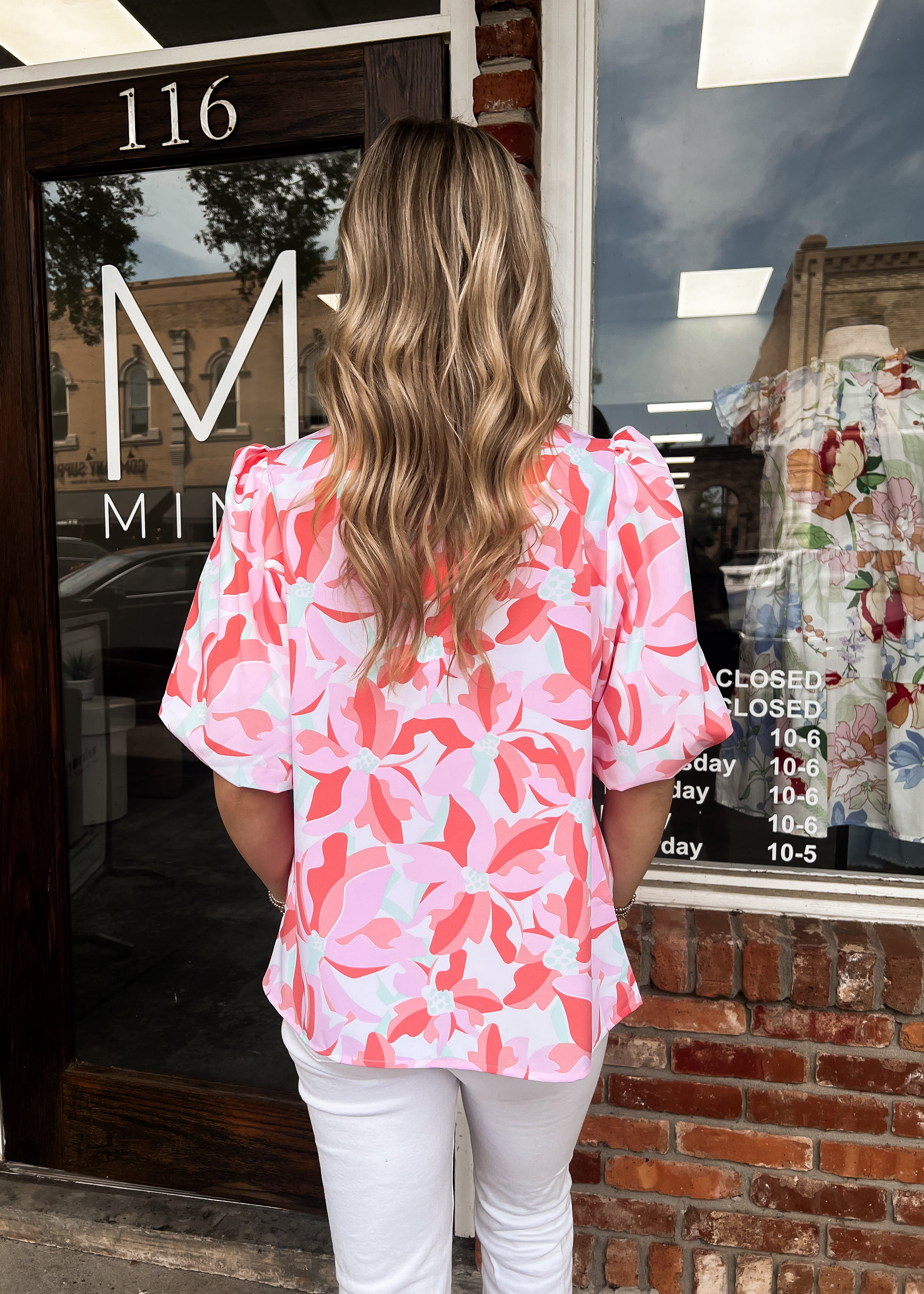 Kenzie Botanical Bliss White Top