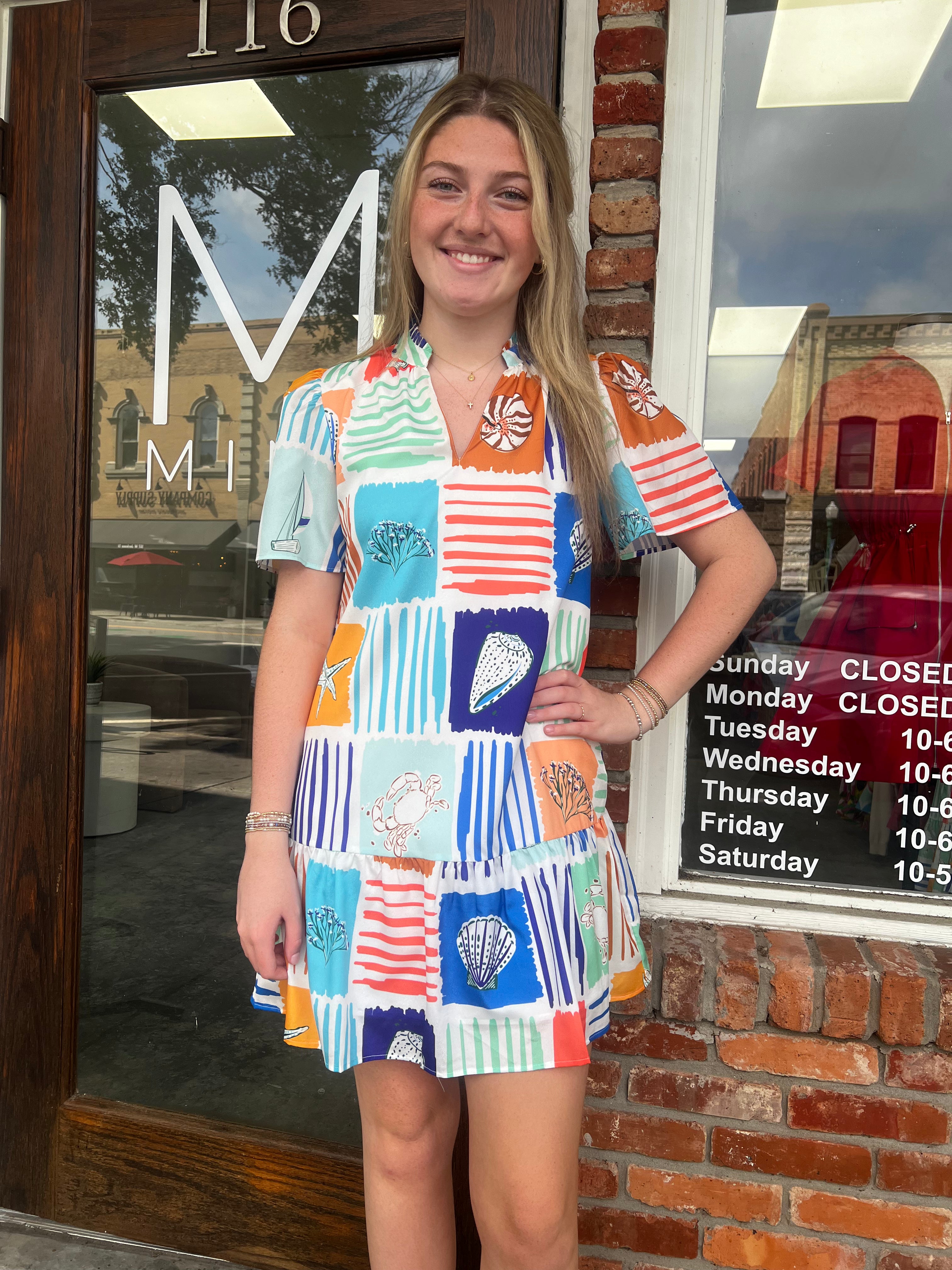 THML: Seaside Short Sleeve Dress