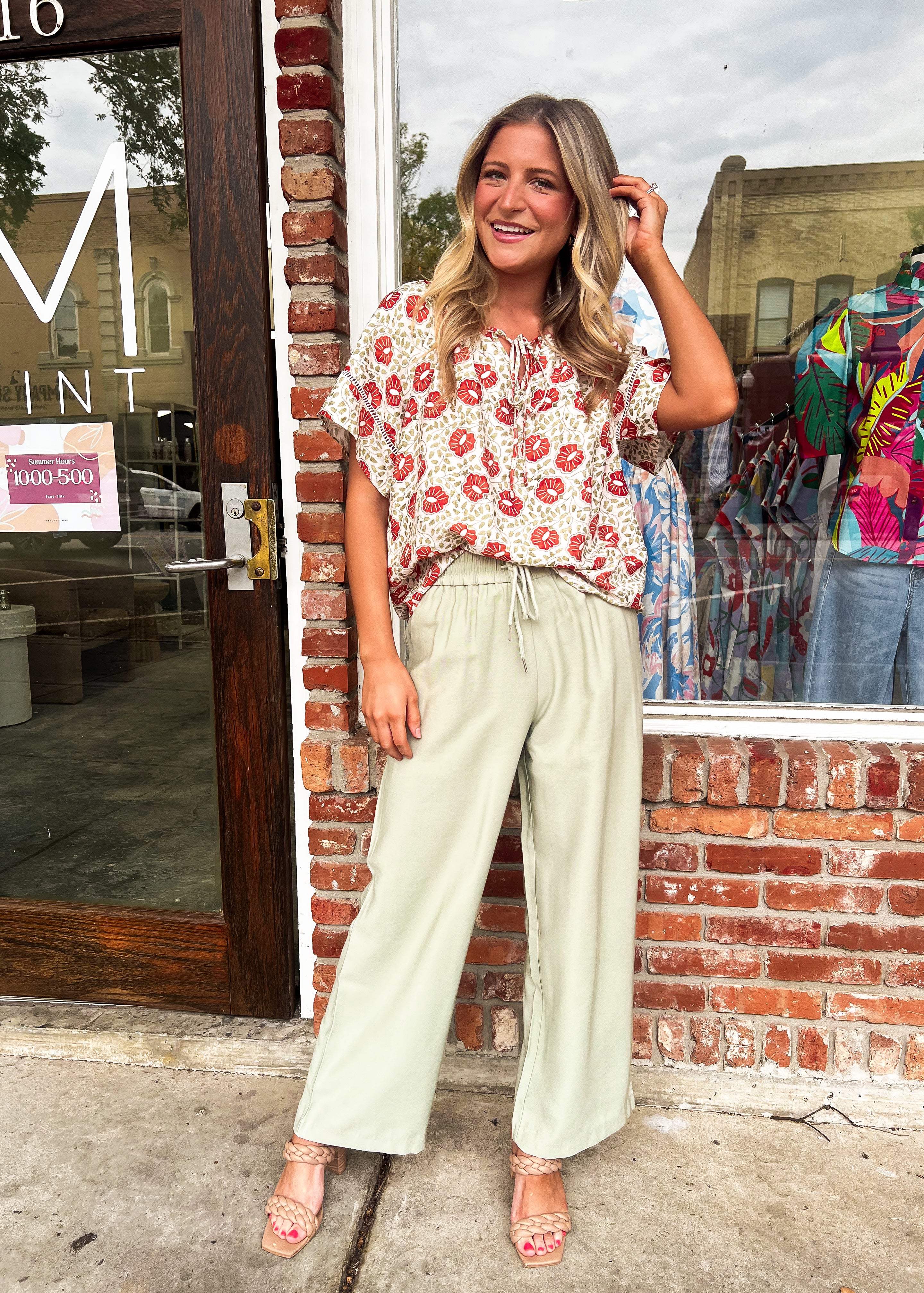 Harper Tie Top