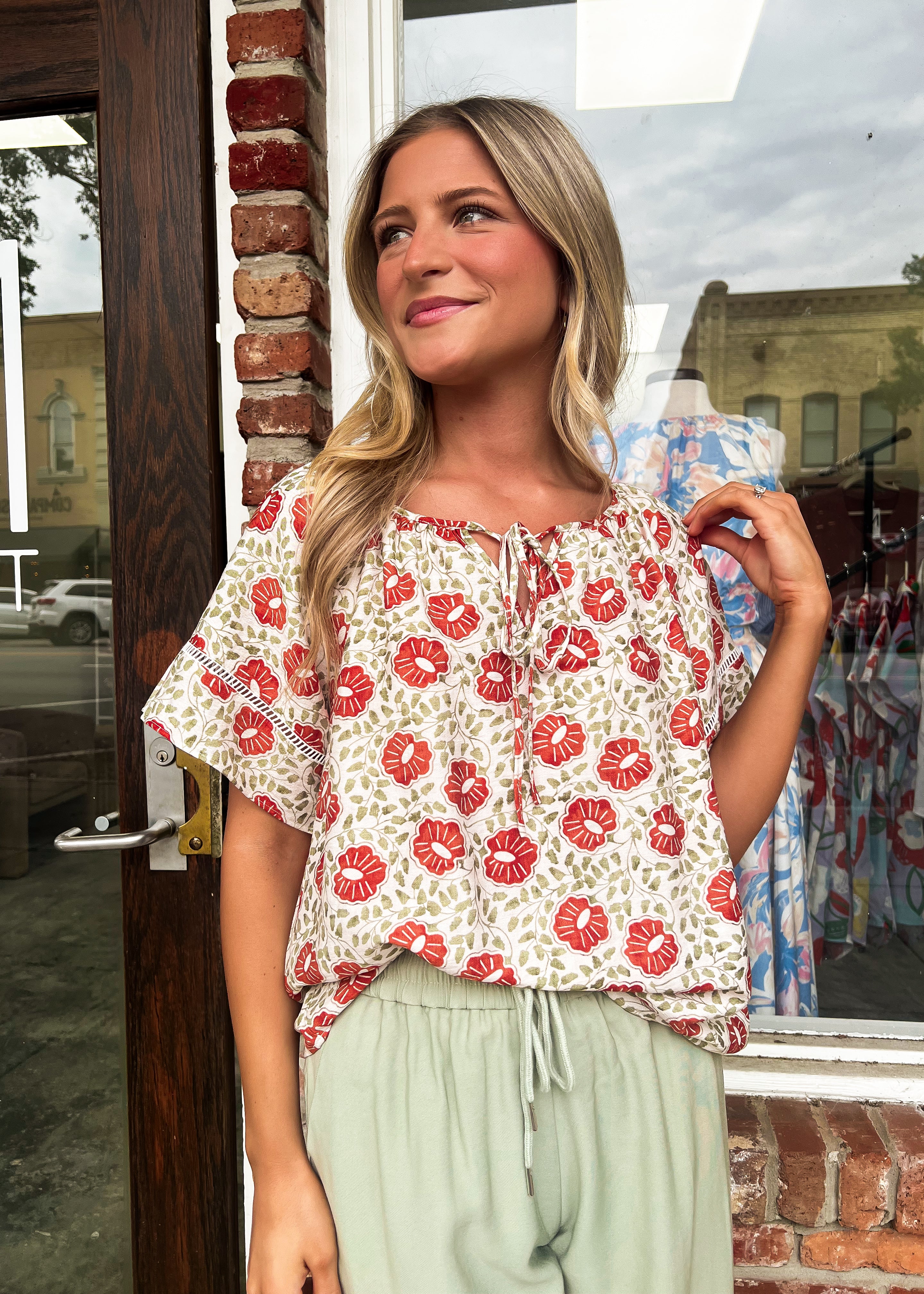 Harper Tie Top
