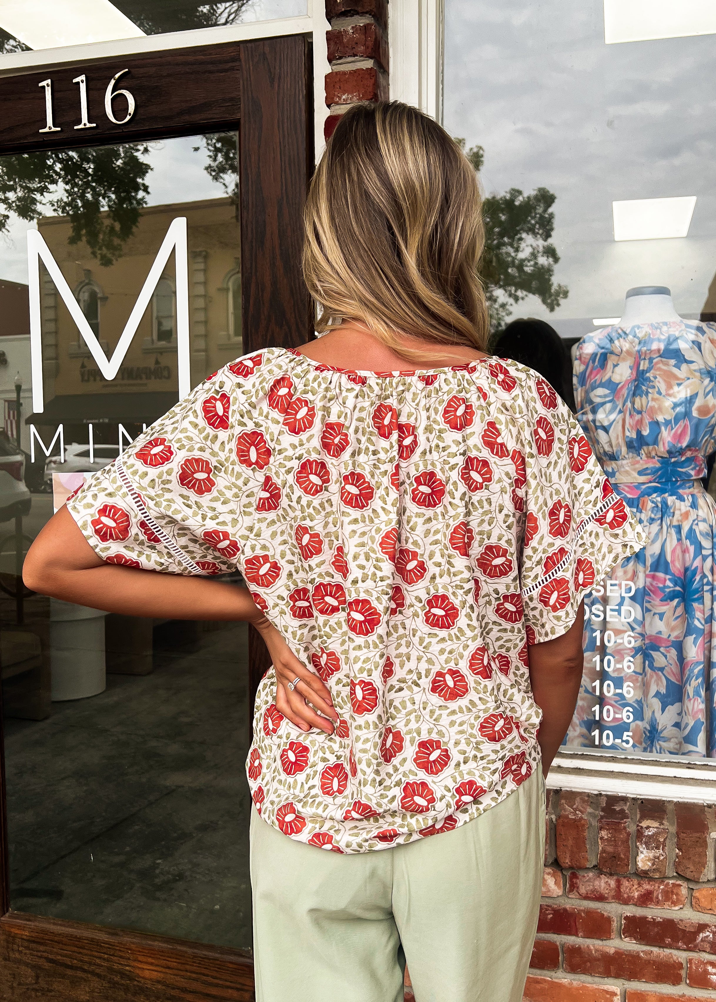 Harper Tie Top