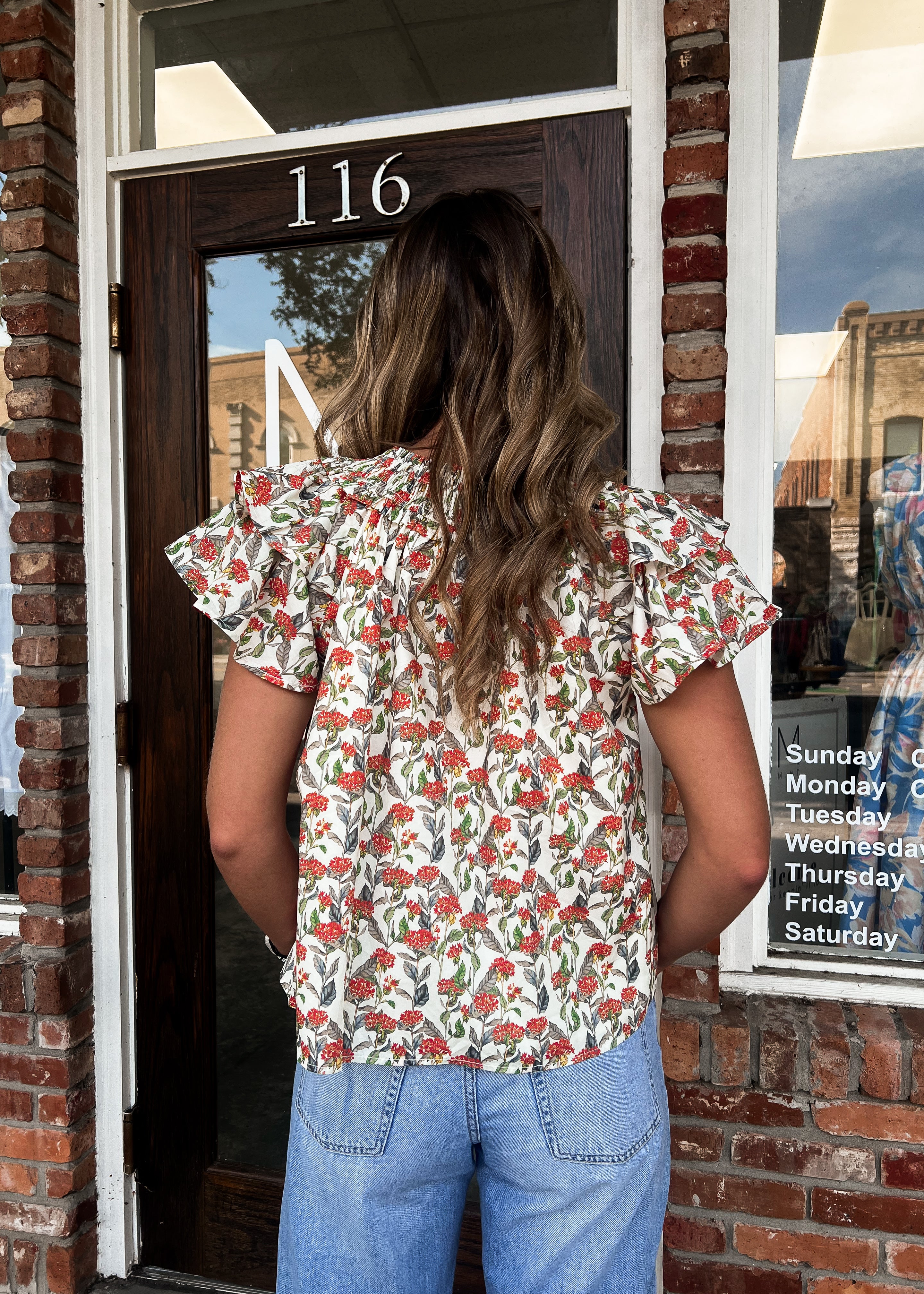 Penny Flutter Sleeve Top