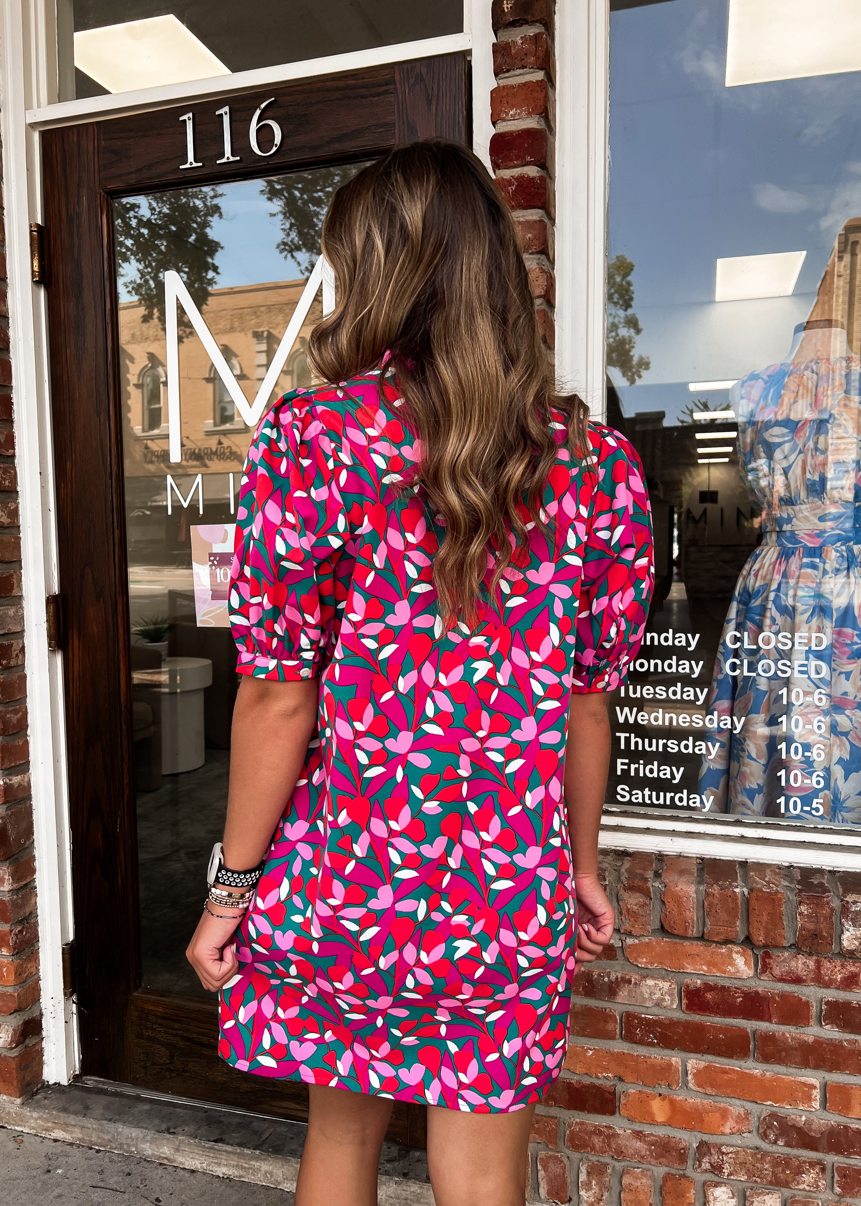 Farrah Puff Sleeve Mini Dress