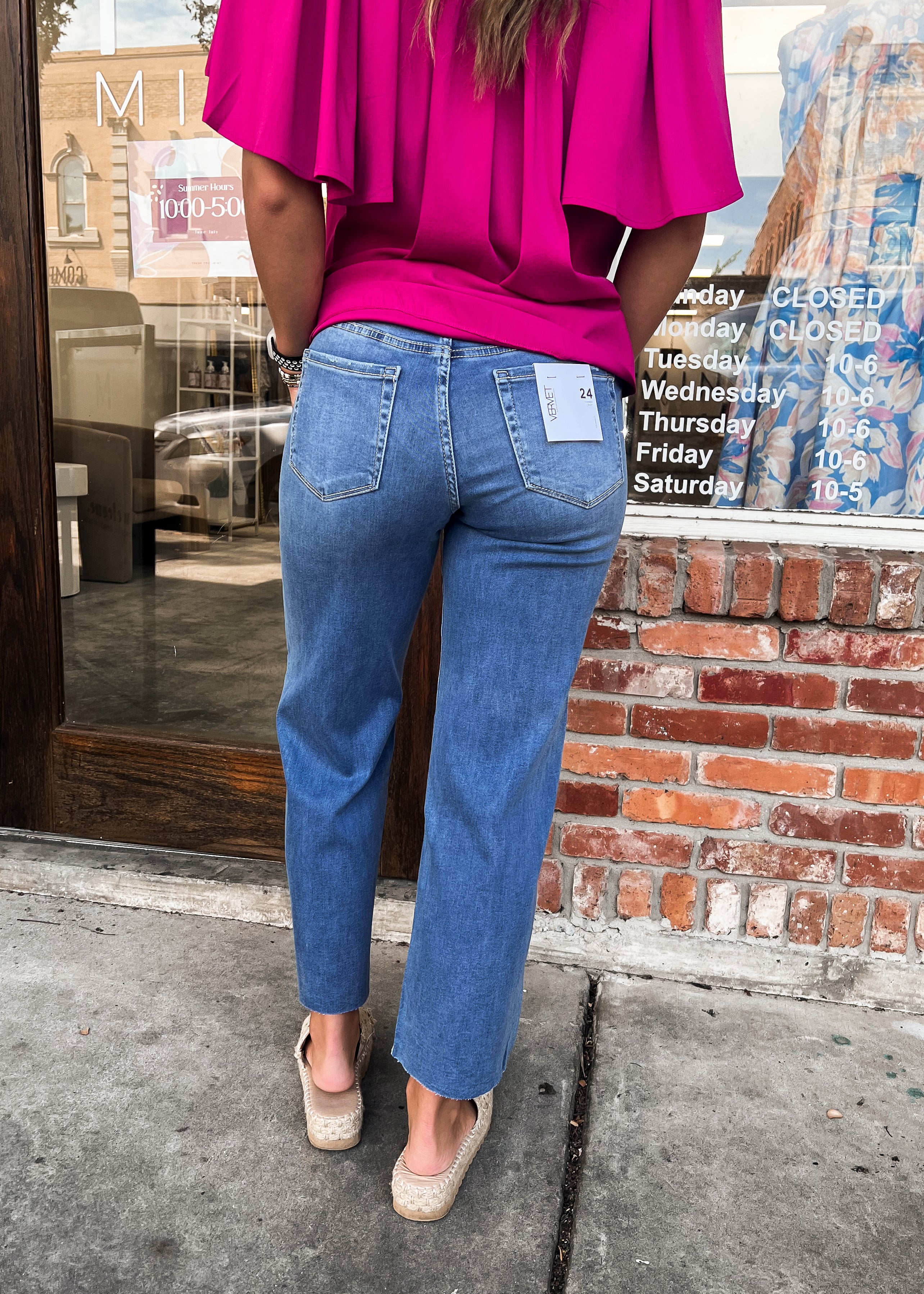 Olivia High Rise Crop Jeans