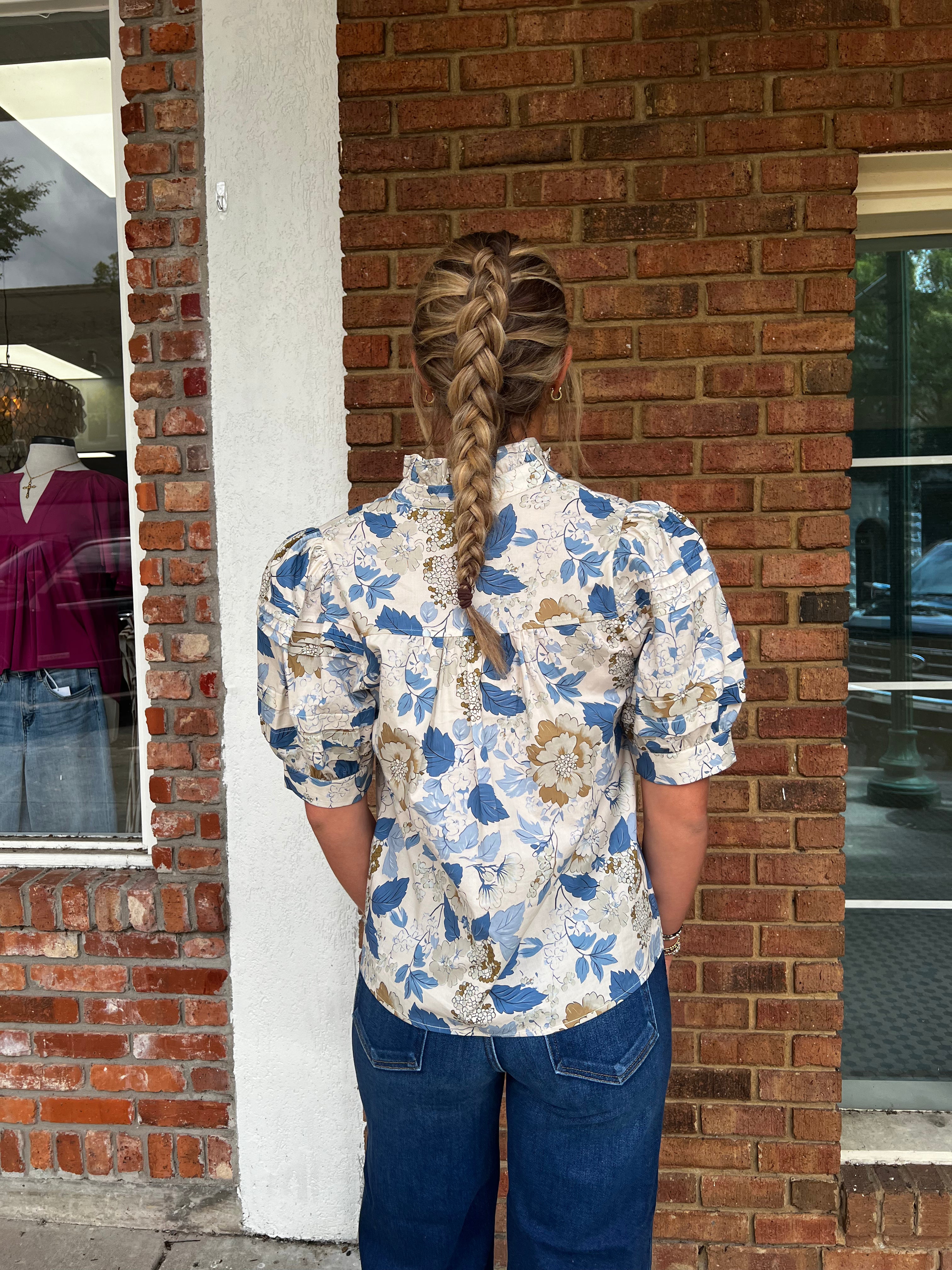 Anderson Blue Blouse