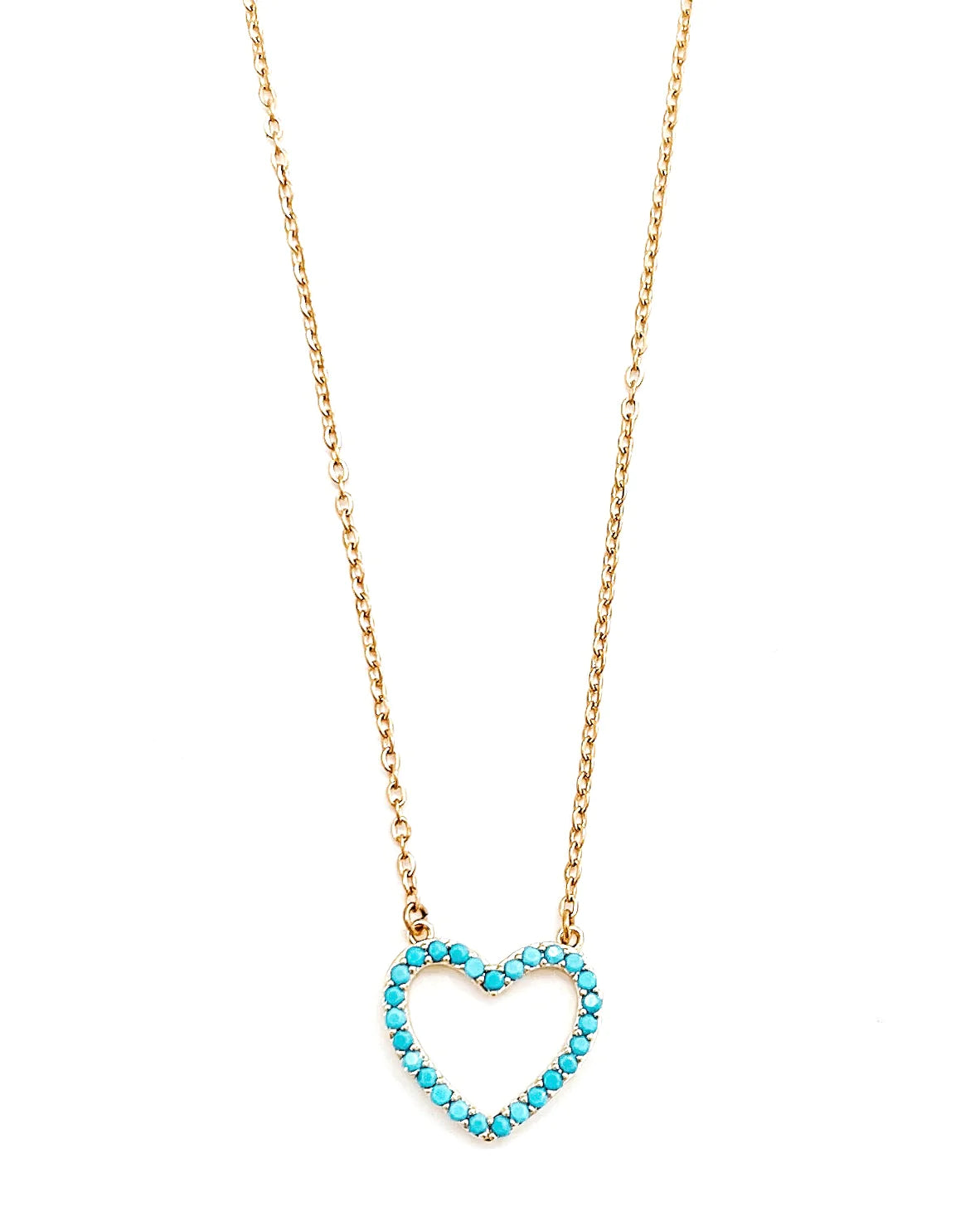 Beljoy: Turquoise Heart Necklace