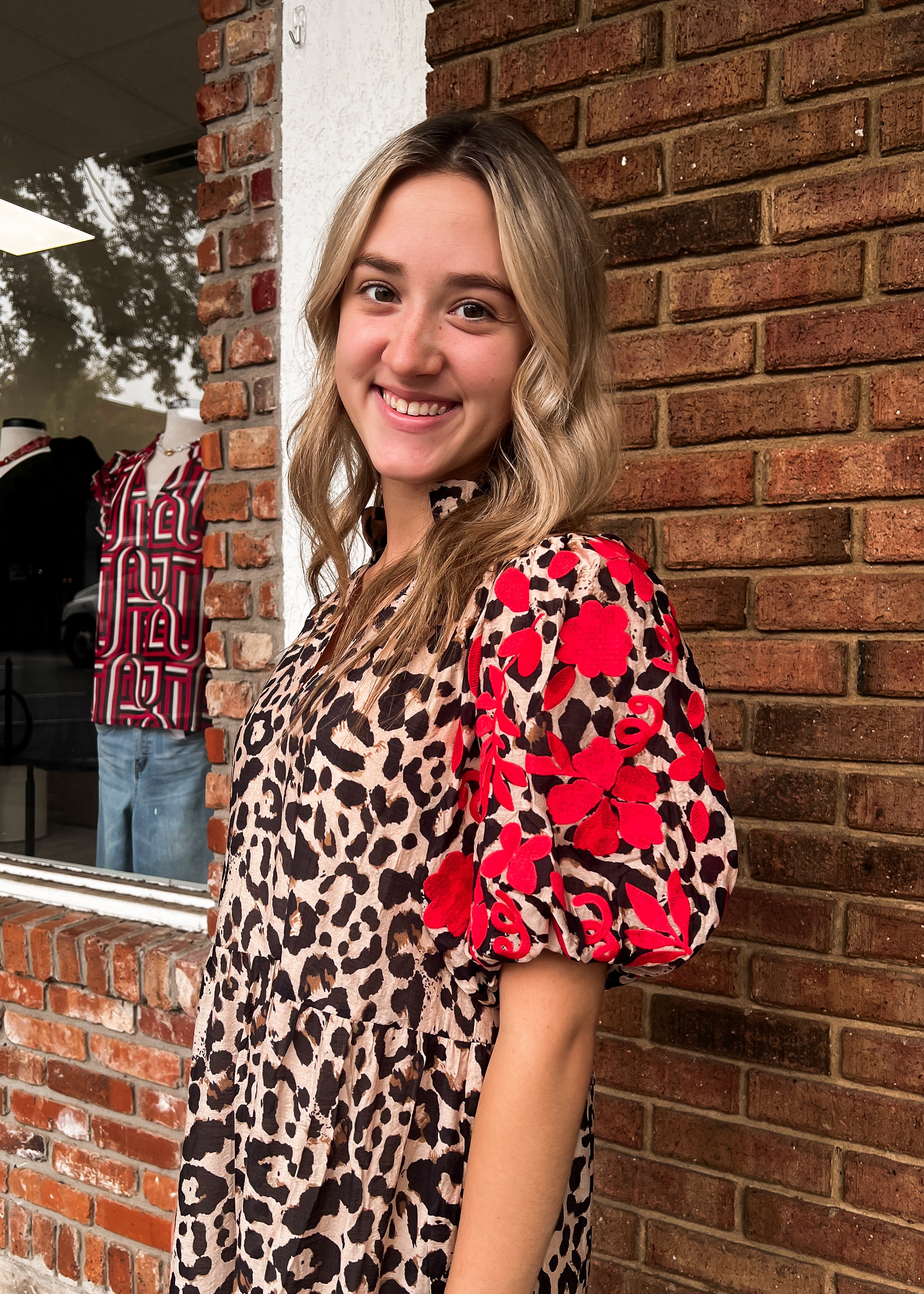 THML: Leopard Midi Dress