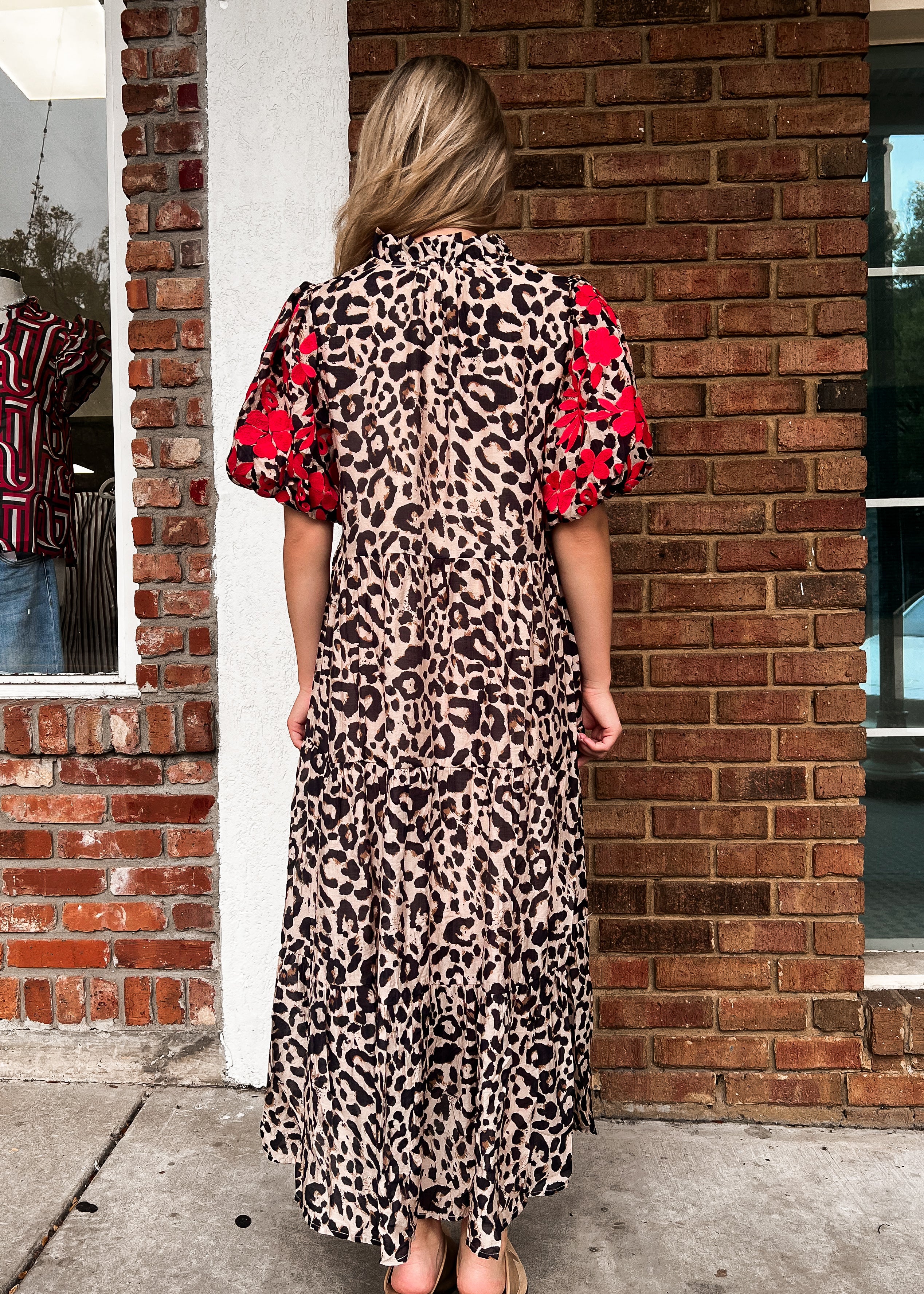THML: Leopard Midi Dress