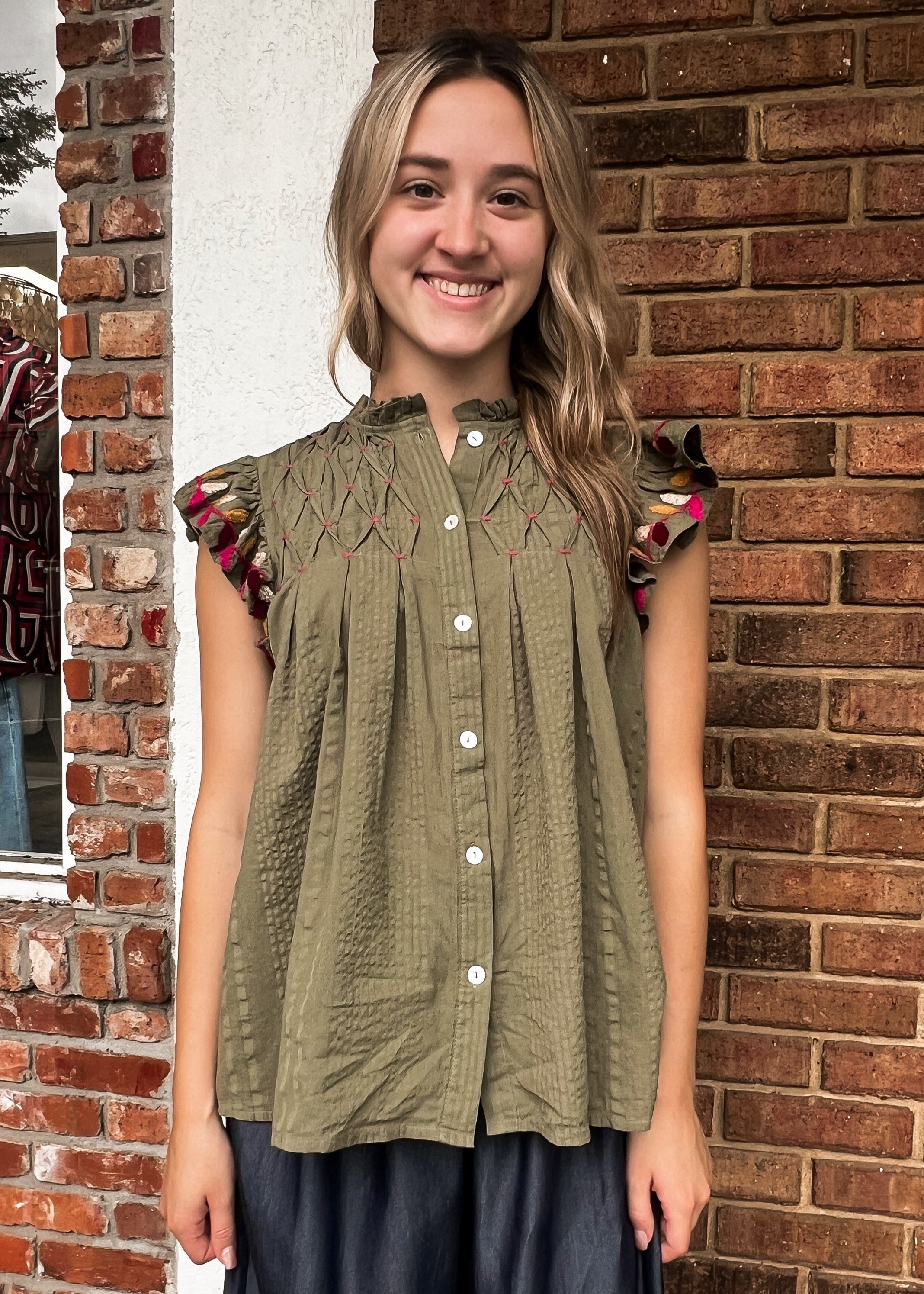 THML: Stella Smocked Top