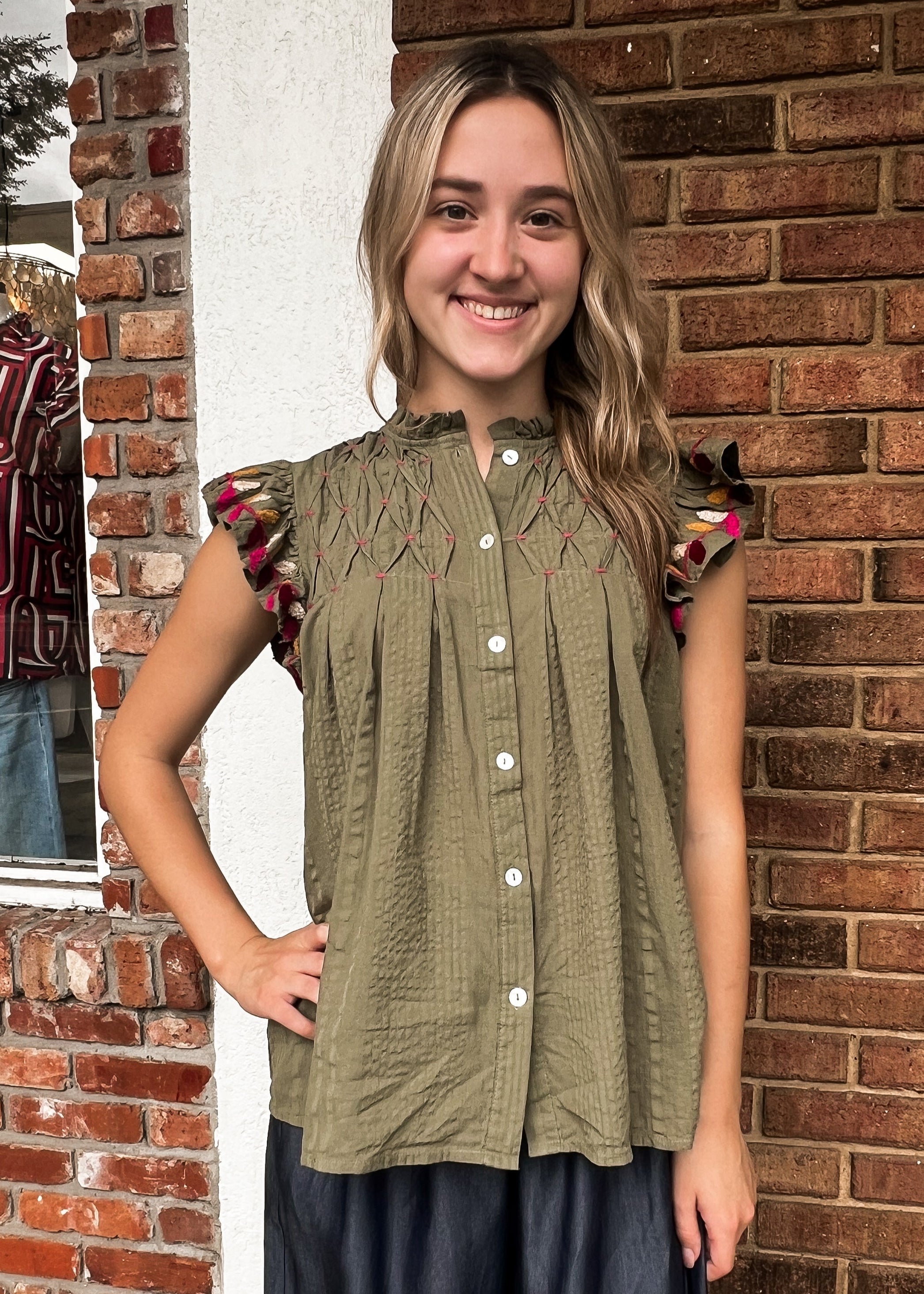 THML: Stella Smocked Top