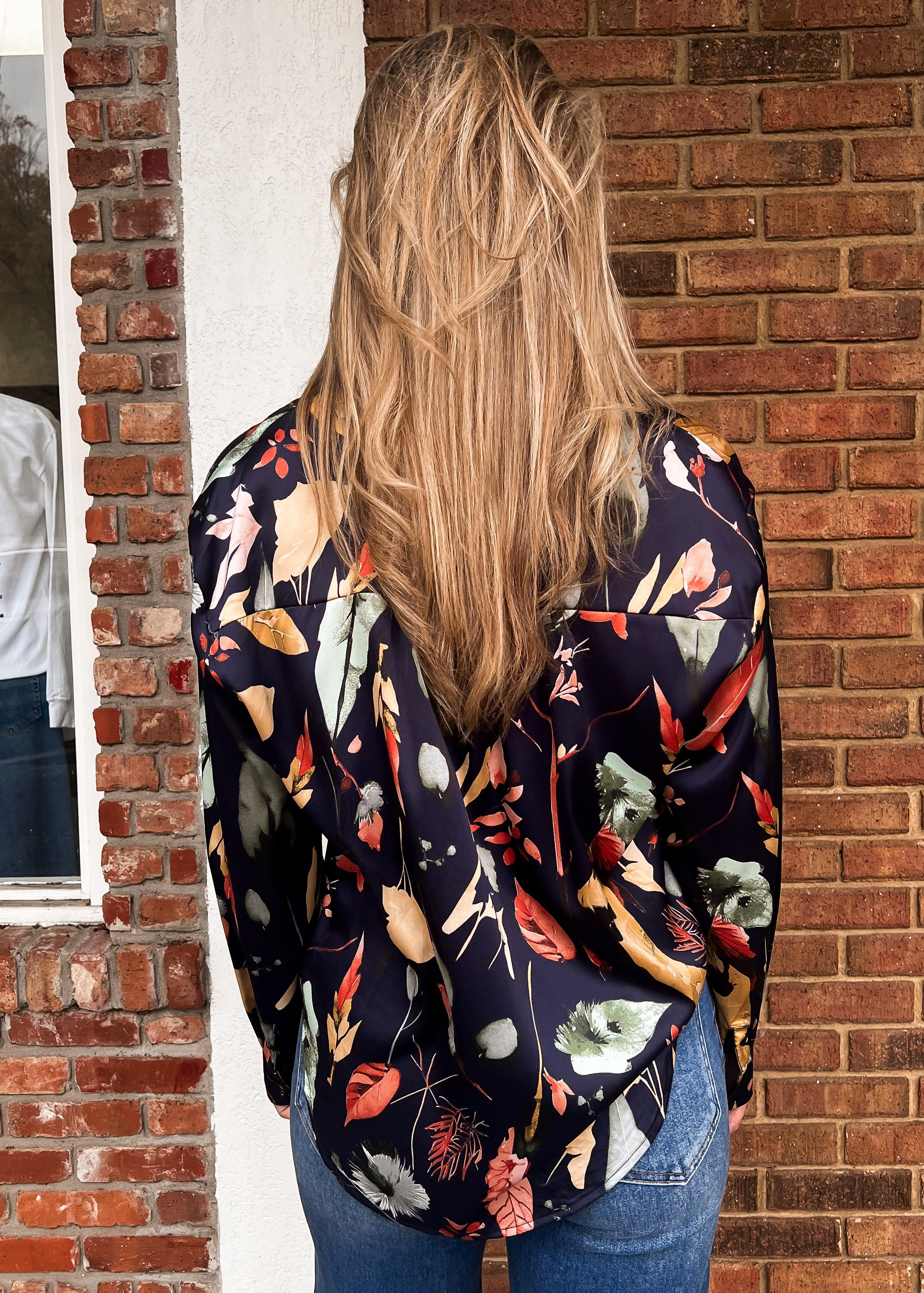 Hattie Silky Long Sleeve Blouse
