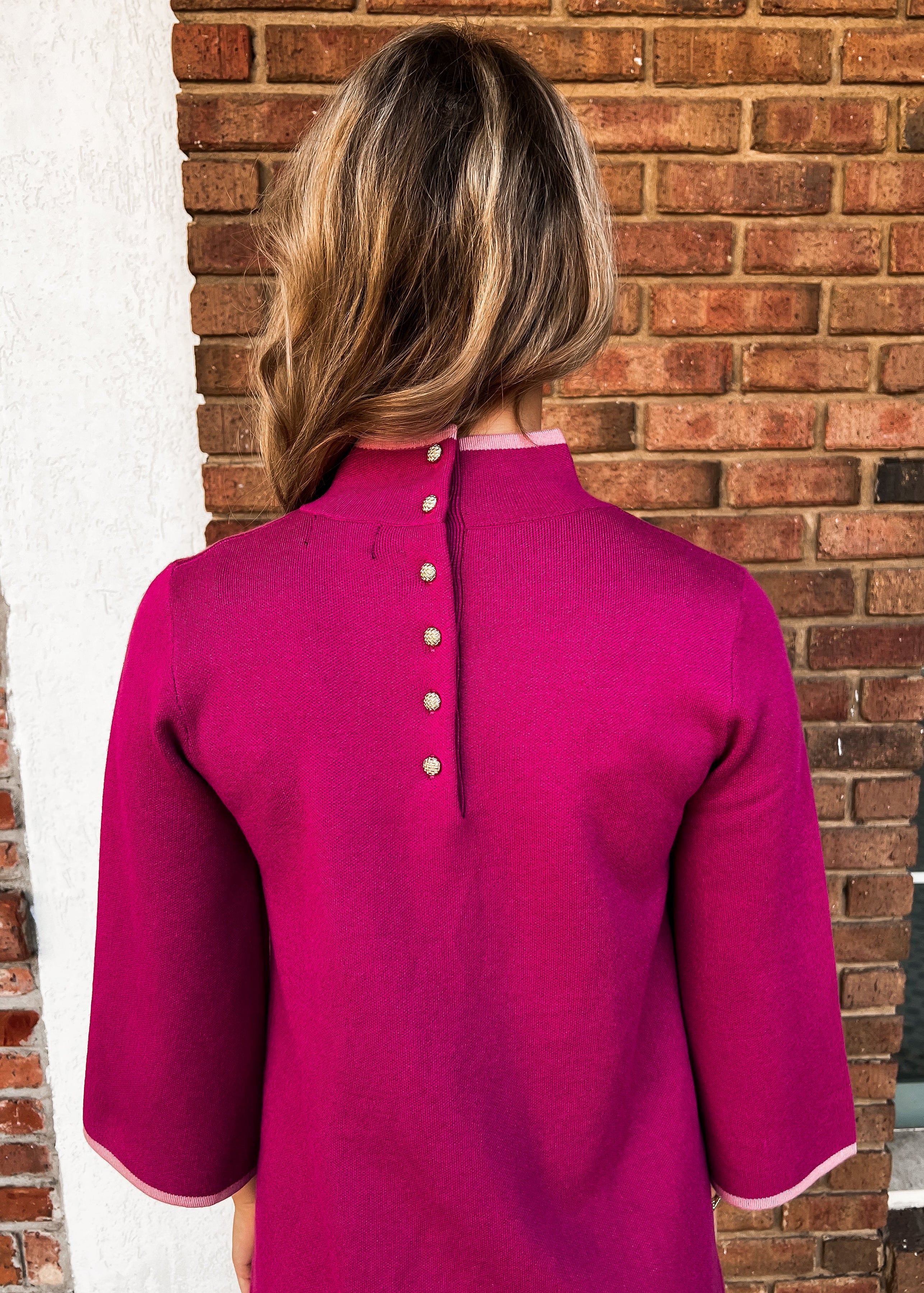 Dianna Mock Neck Sweater Dress