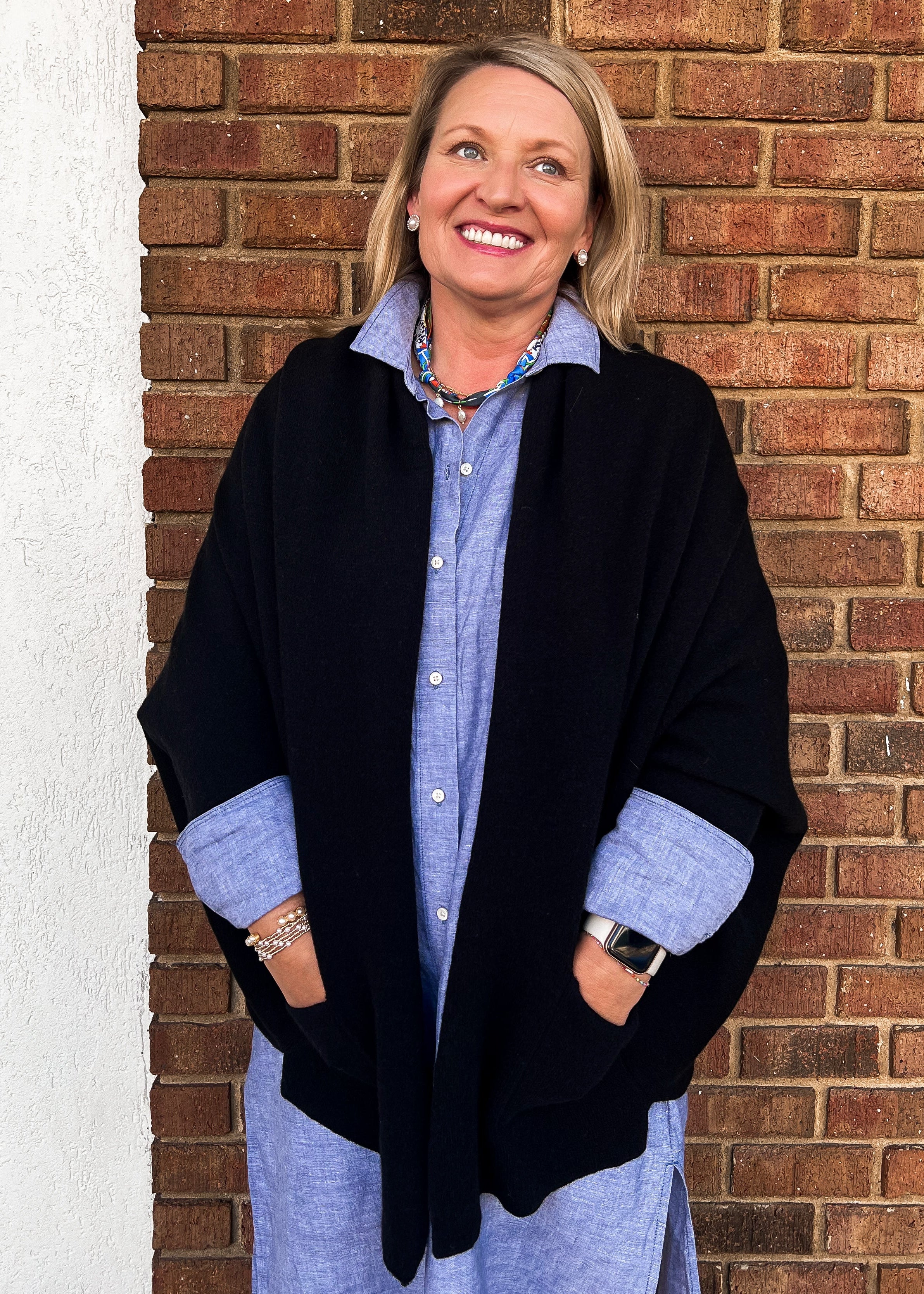 Ari Shawl Collar Open Cardigan