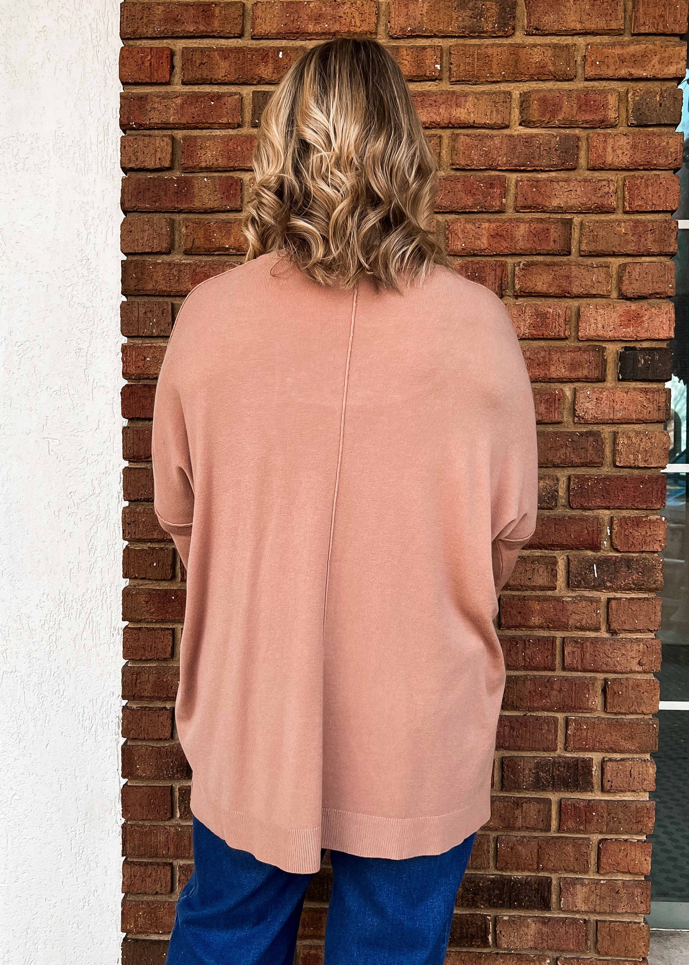 Karlie: Camel Cashmere Blend Sweater