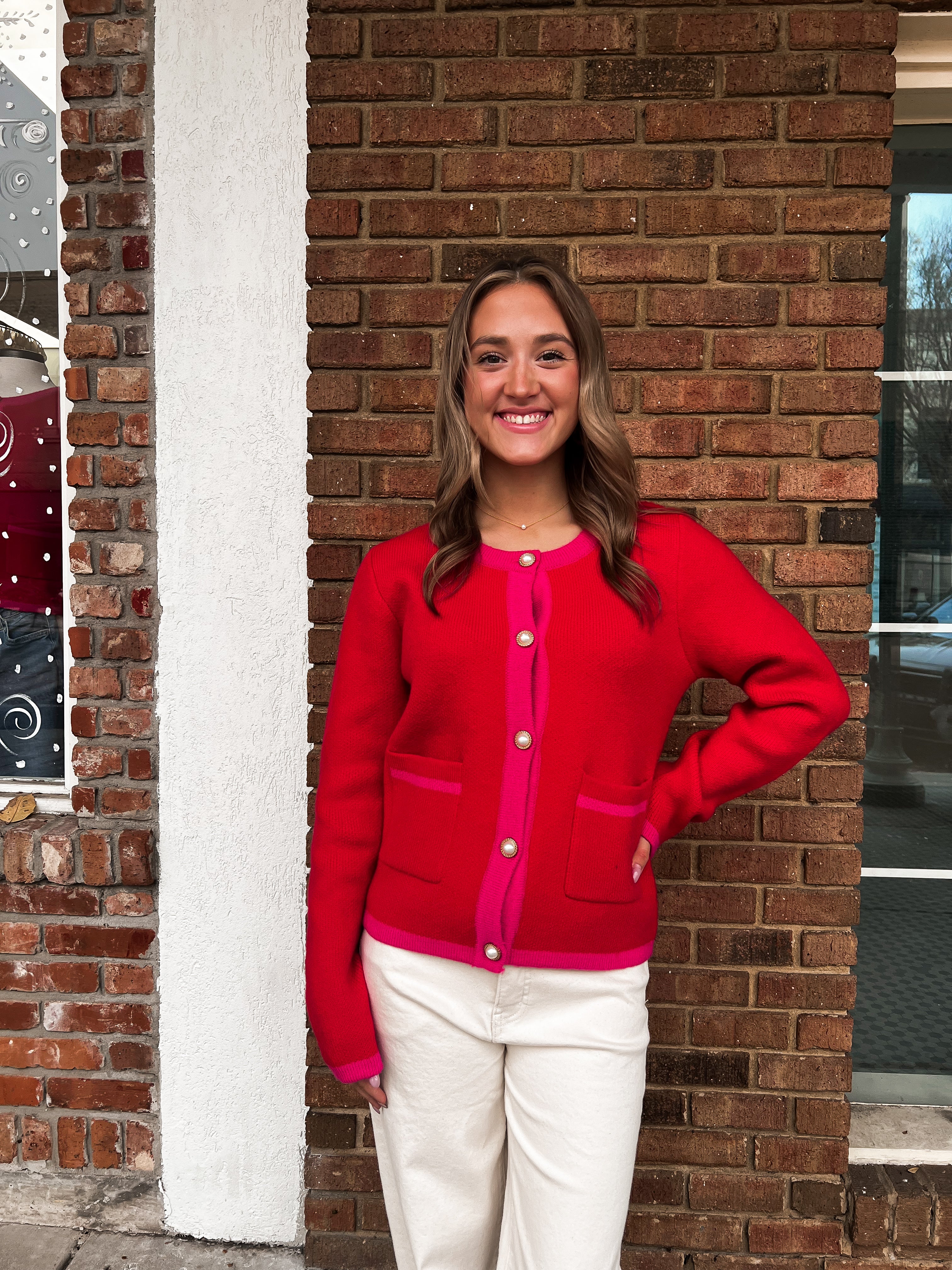 Bonni Colorblock Sweater Cardigan