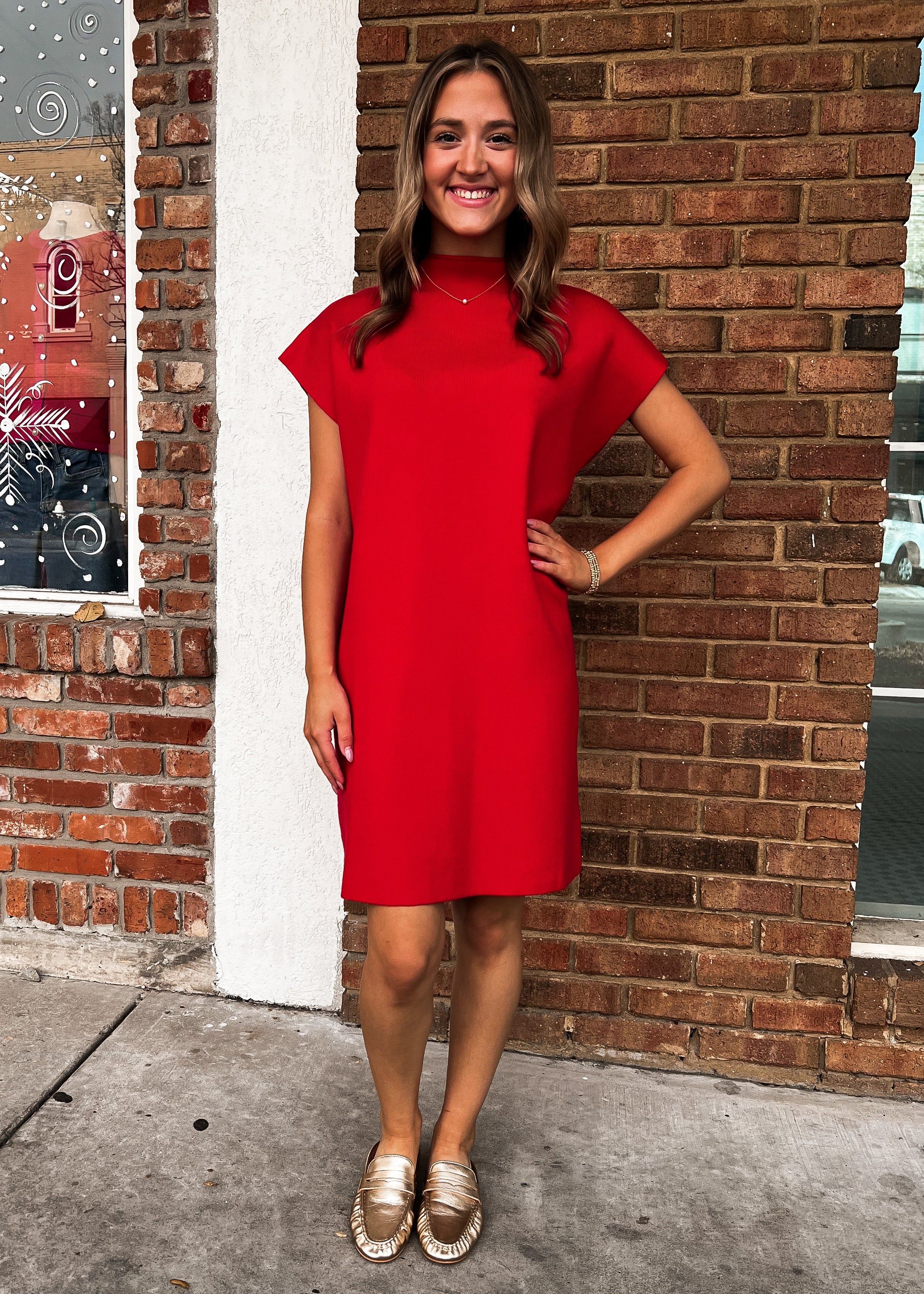 Red Sweater Dress