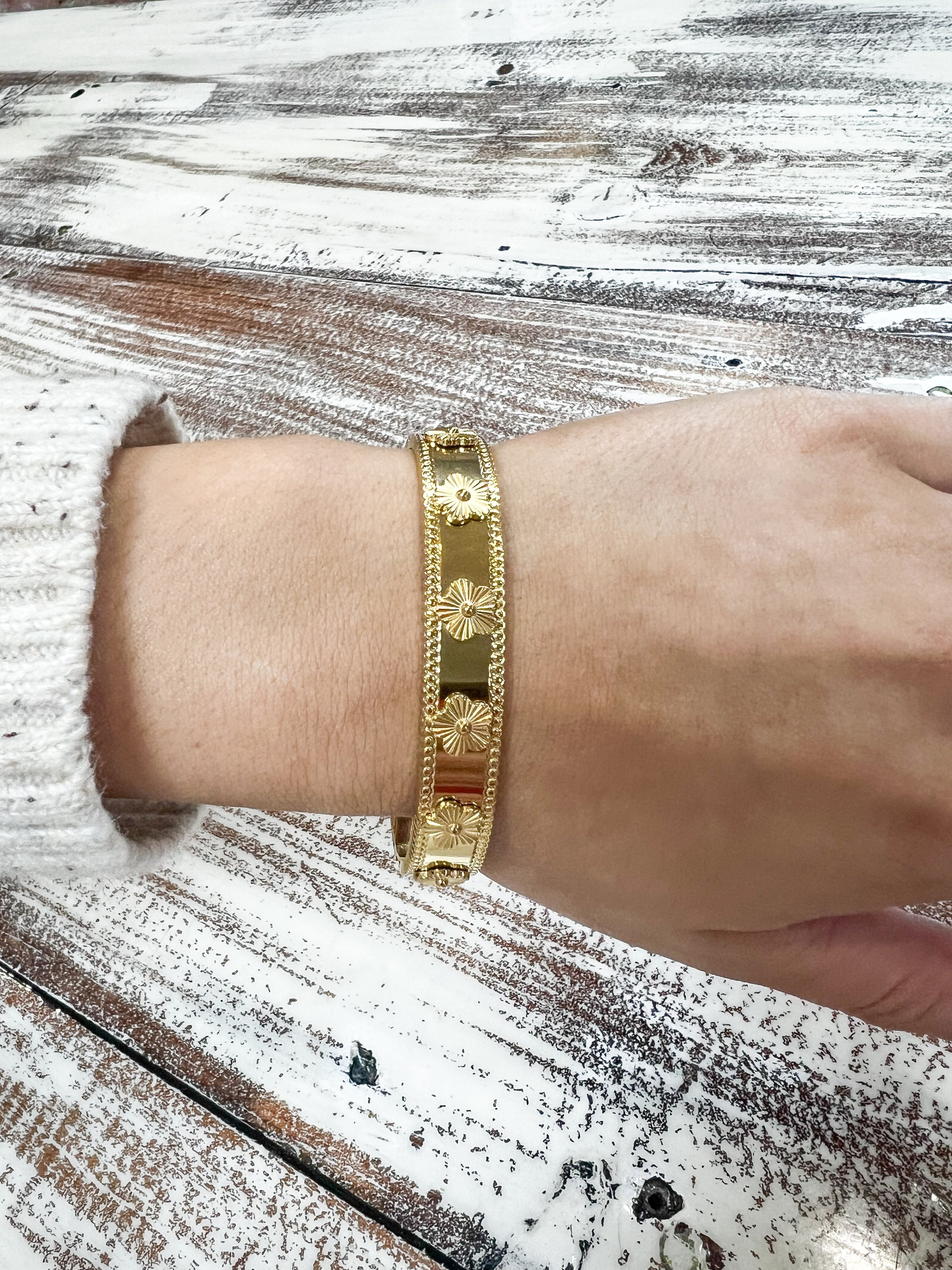 18k Waterproof Non-tarnish Stainless Steel Bangle