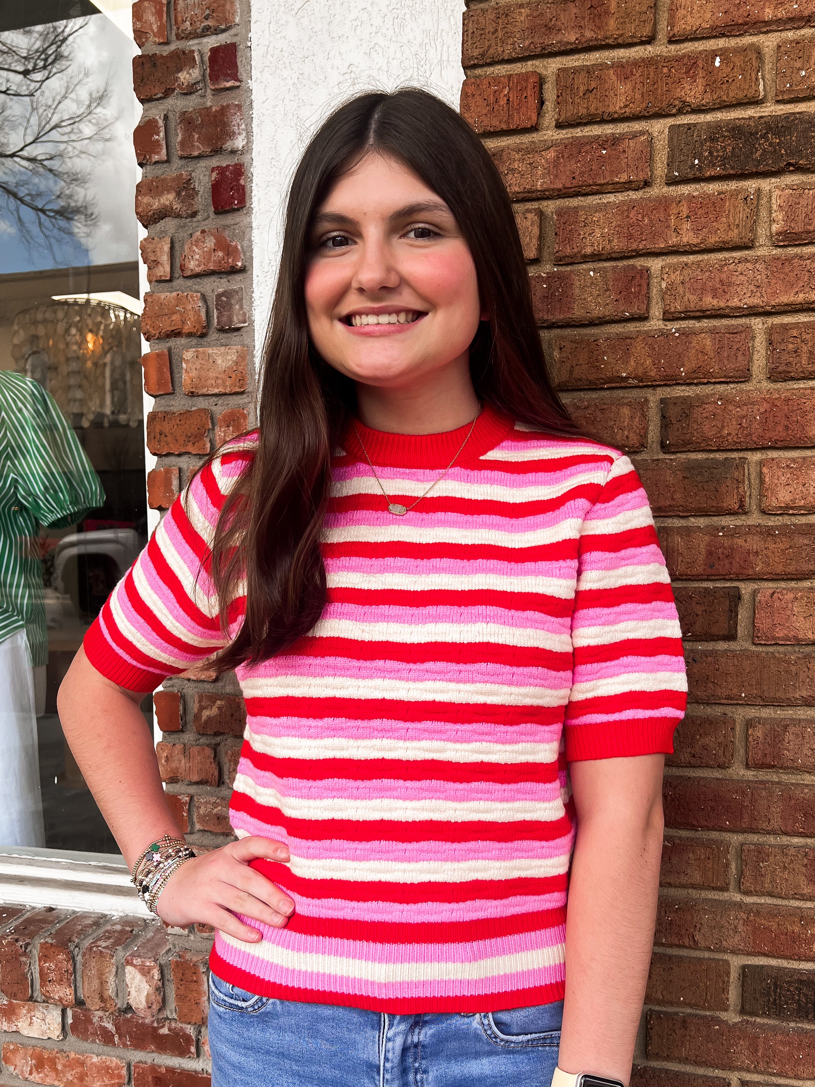 THML: Jiya Stripe Sweater Top