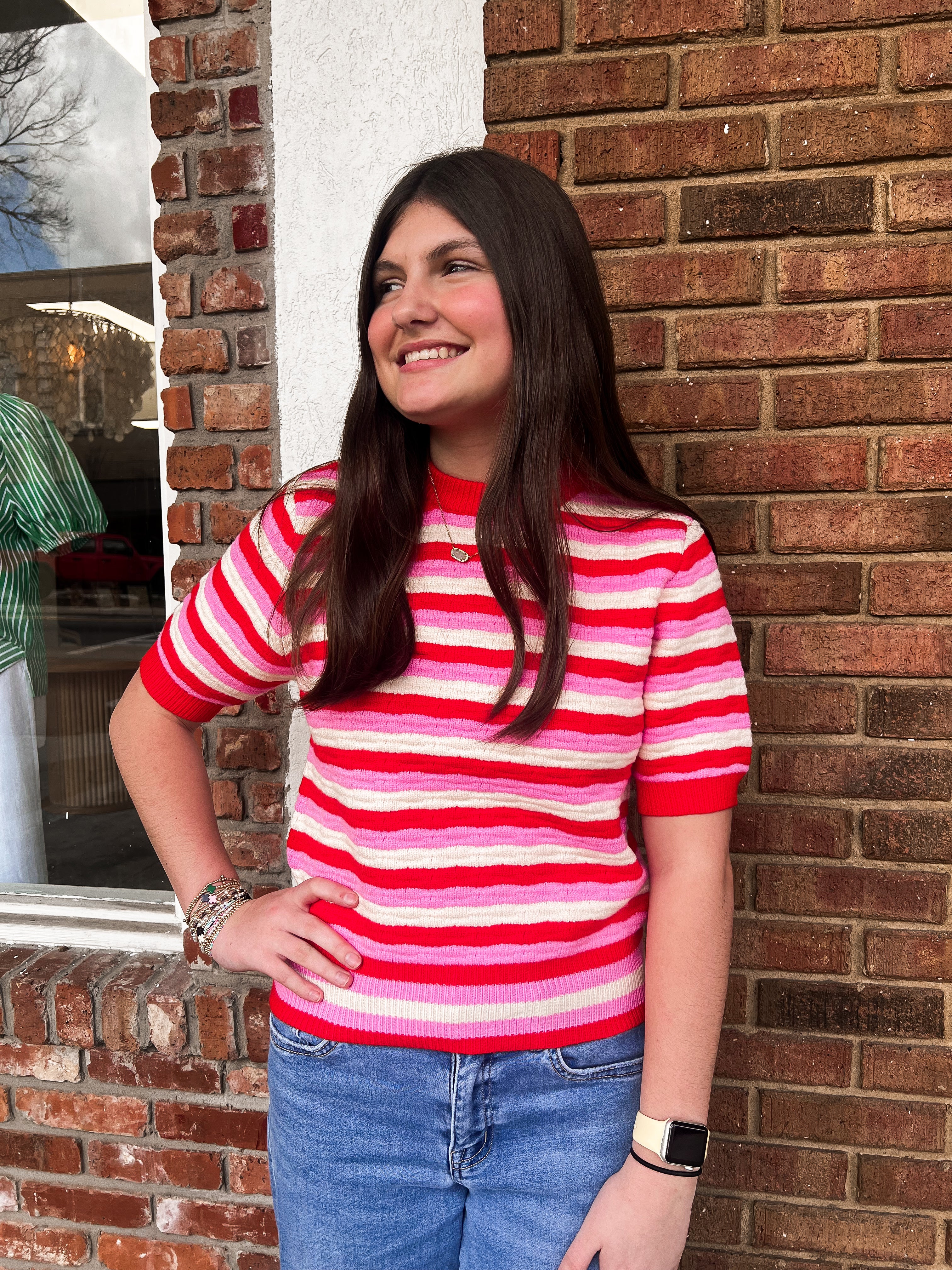 THML: Jiya Stripe Sweater Top