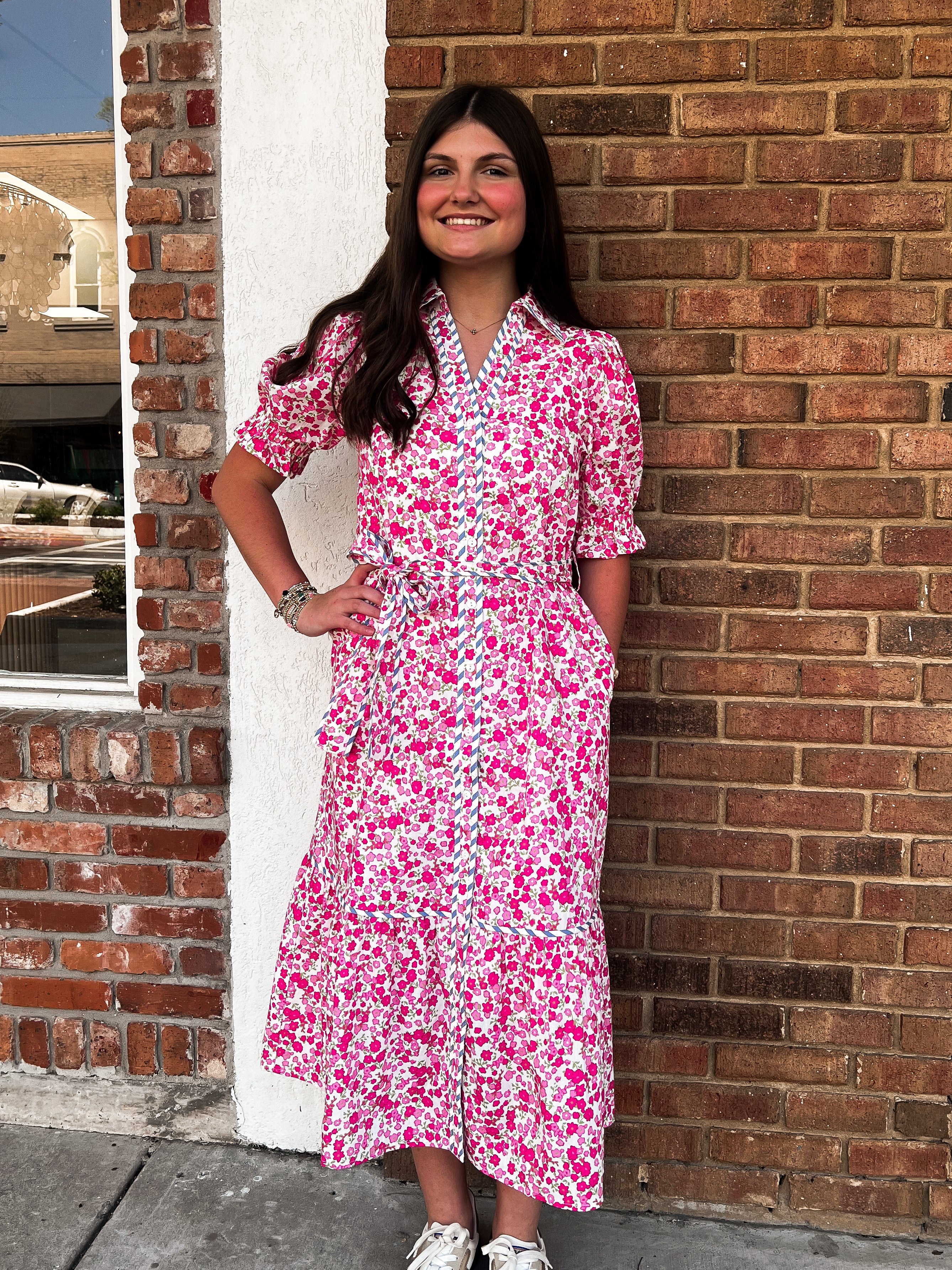 Londyn Floral Button Down Dress