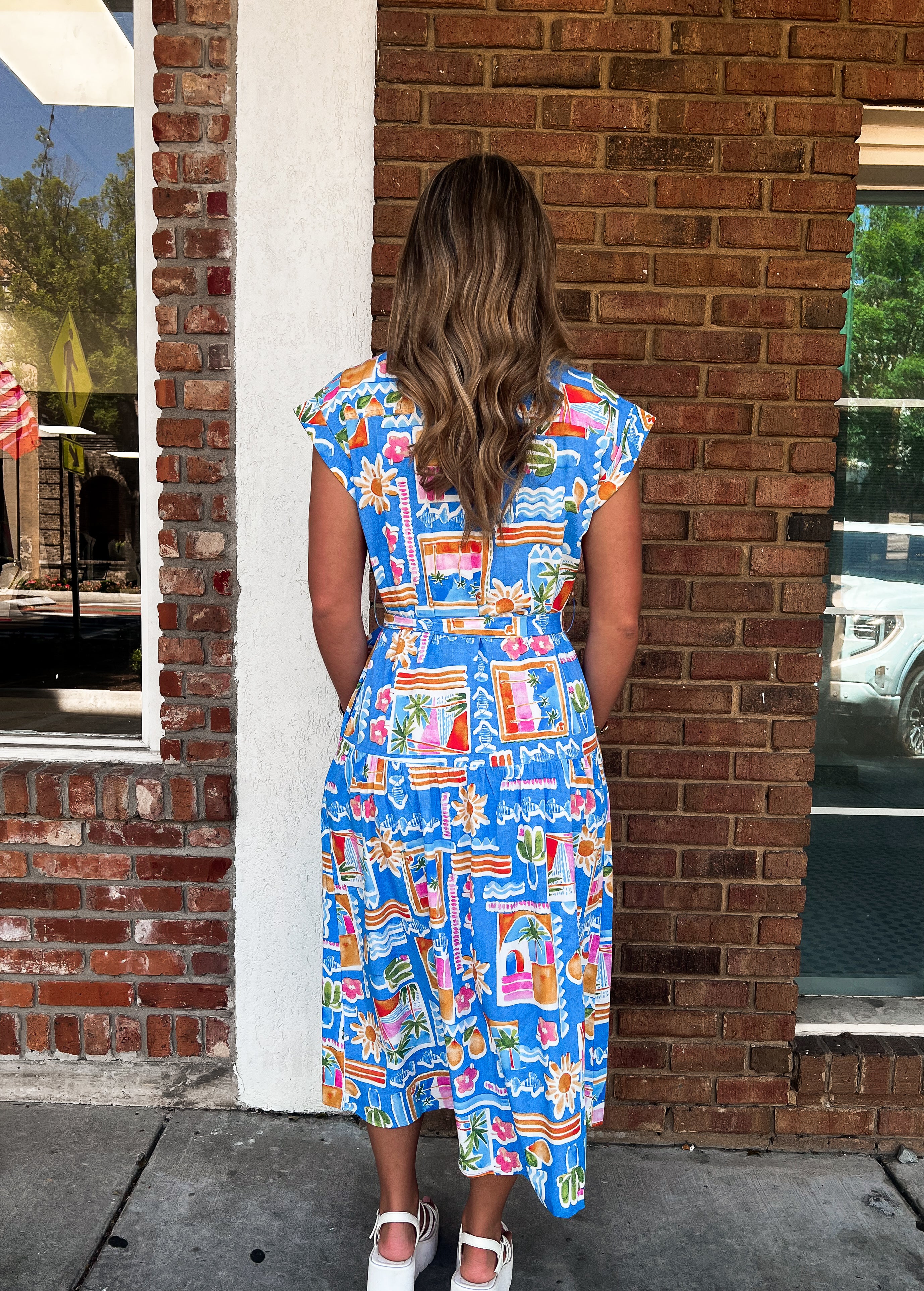 Karlie: Santorini Pocket Shirt Dress
