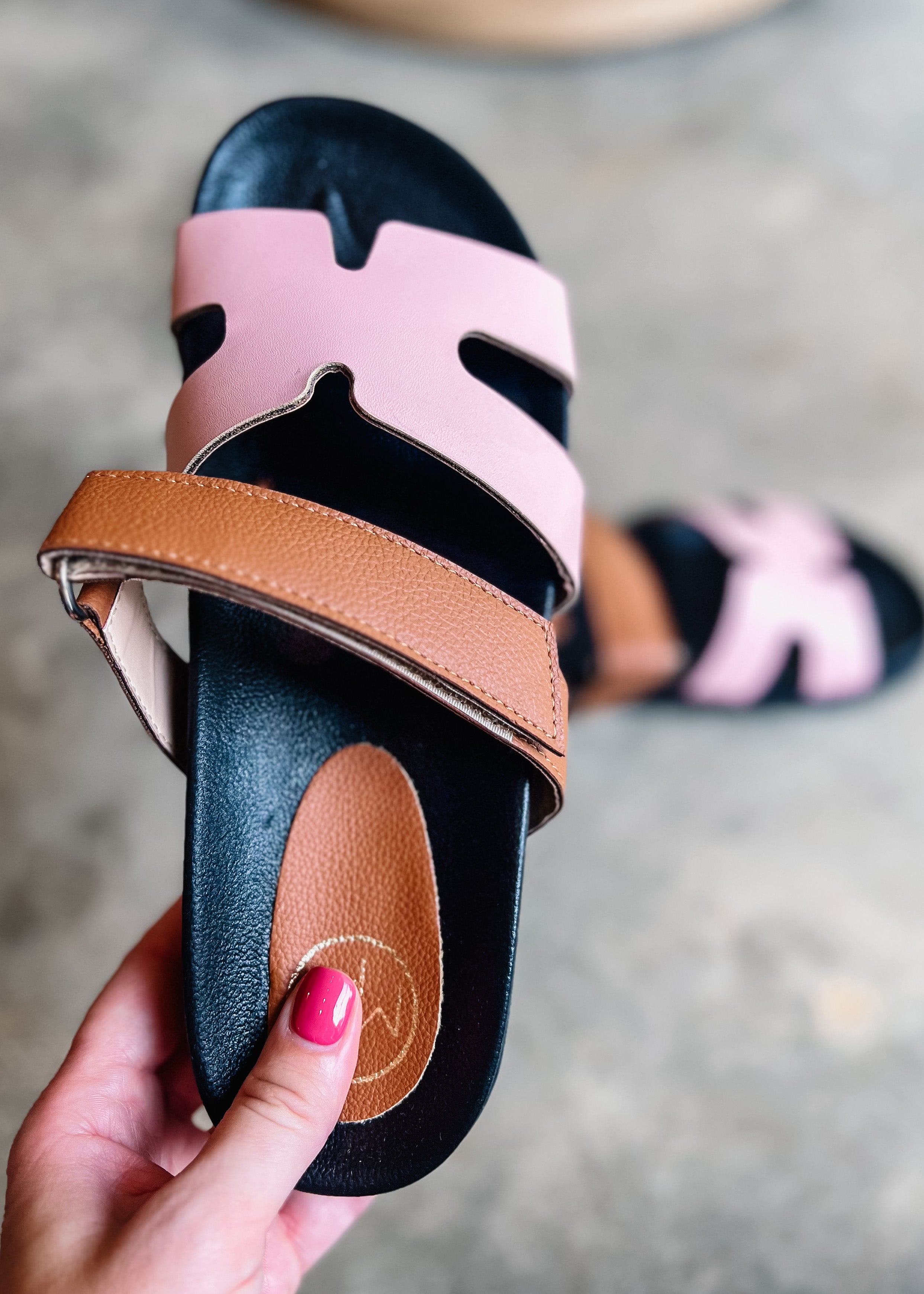 Leave Your Mark Bold Color Sandals, Blush