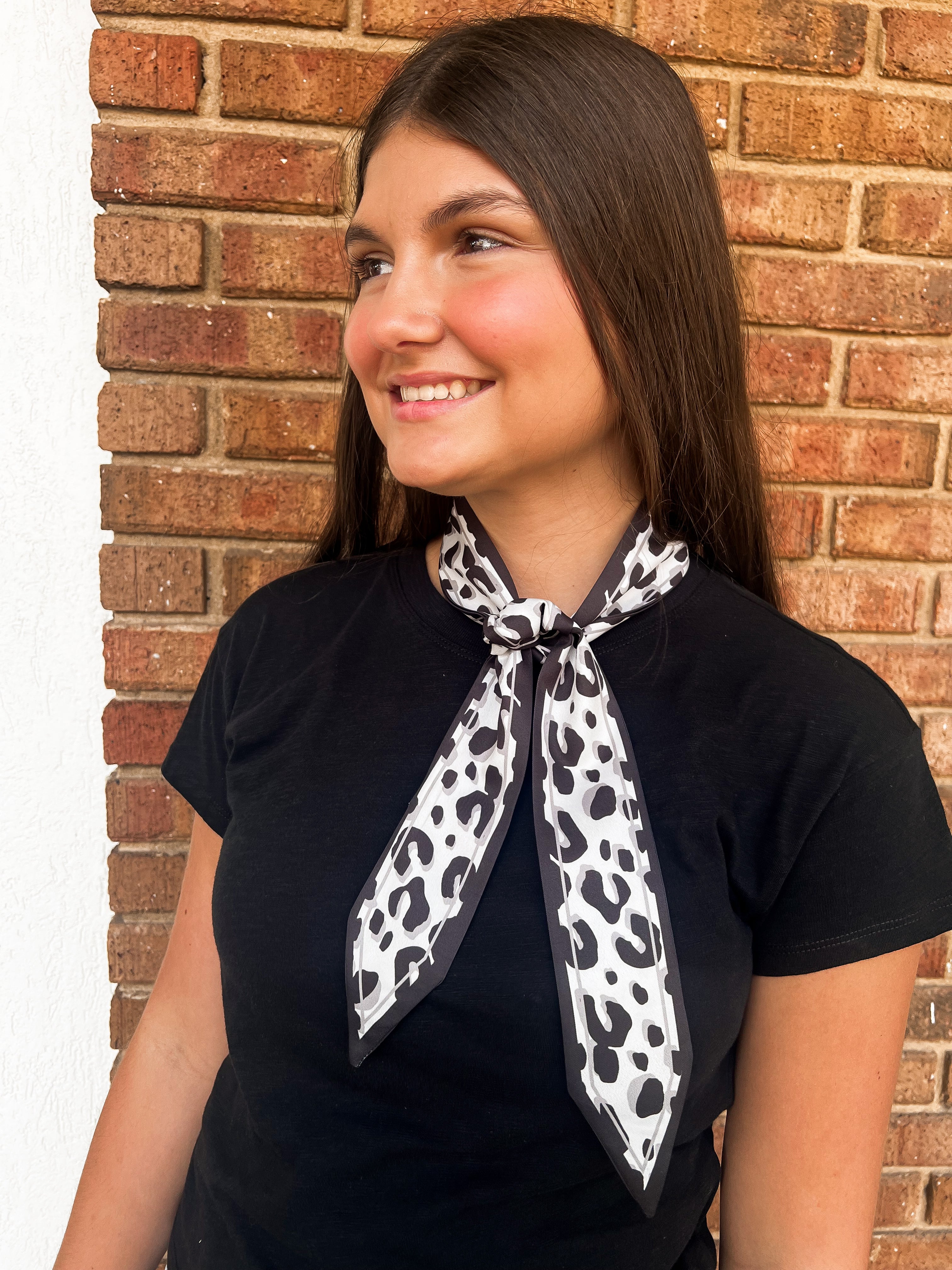 Caroline Hill: Kimber Spotted Scarf Black