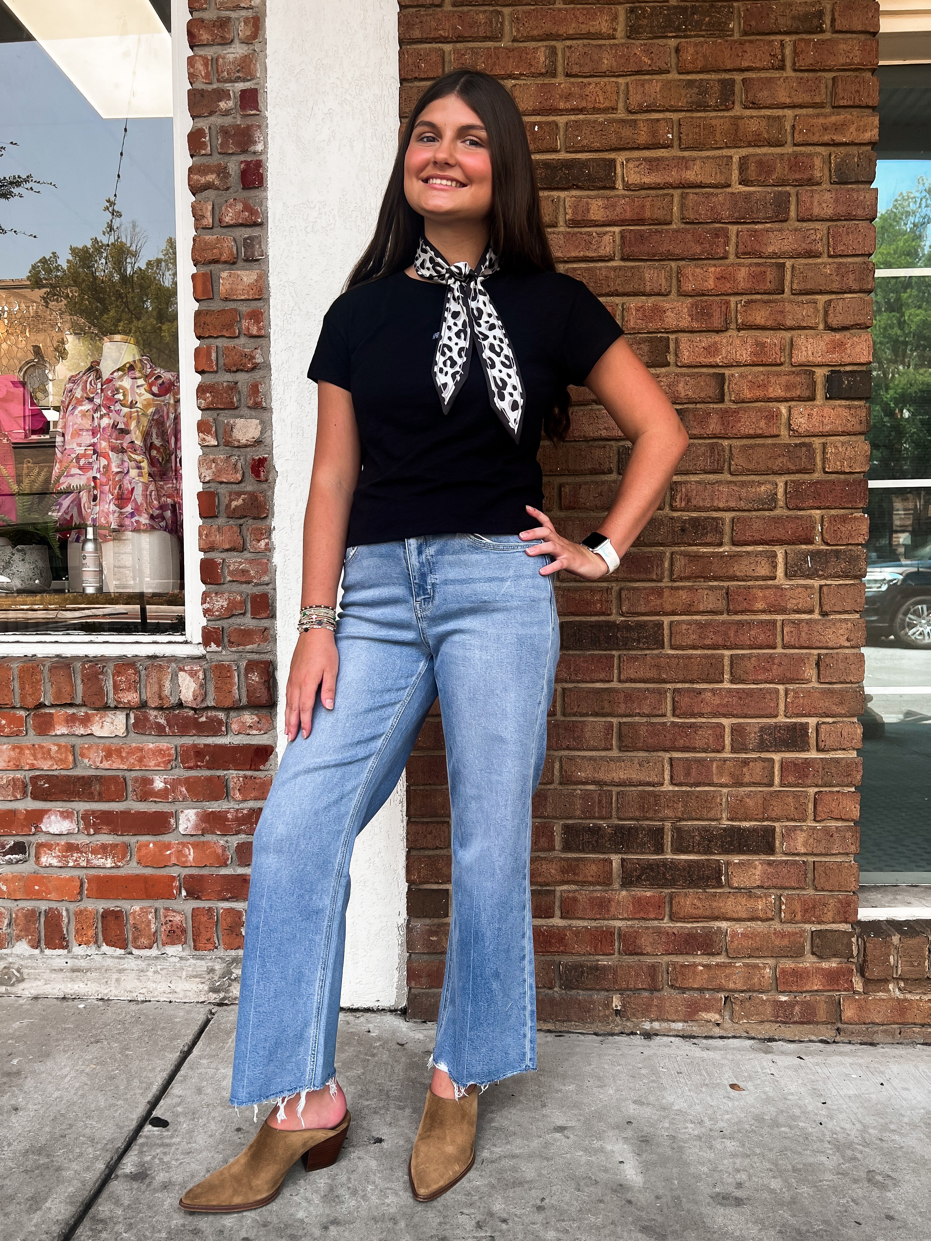 Vervet: High Rise Wide Leg Jeans