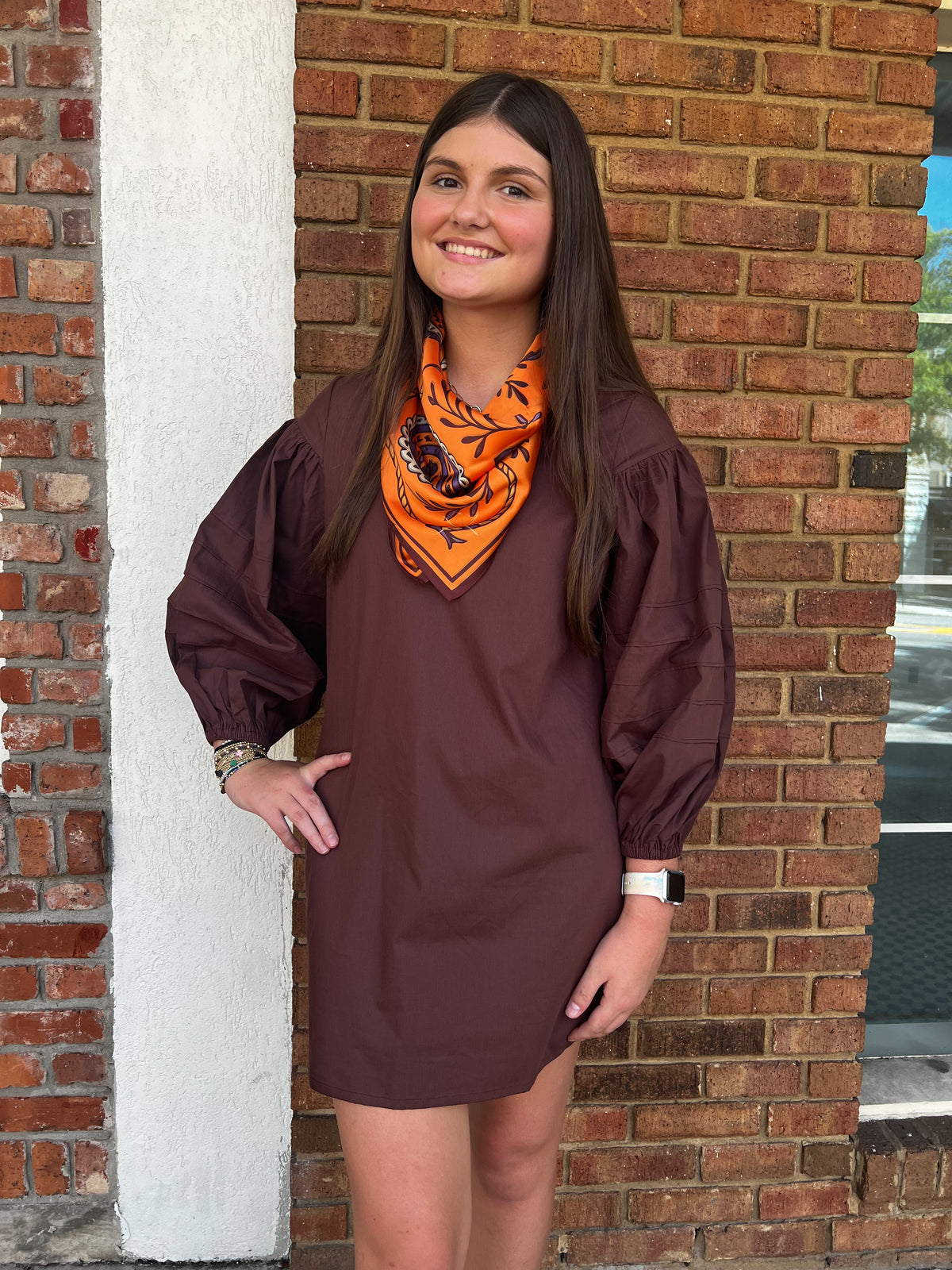 Tatum James: Remi Dress - Brown